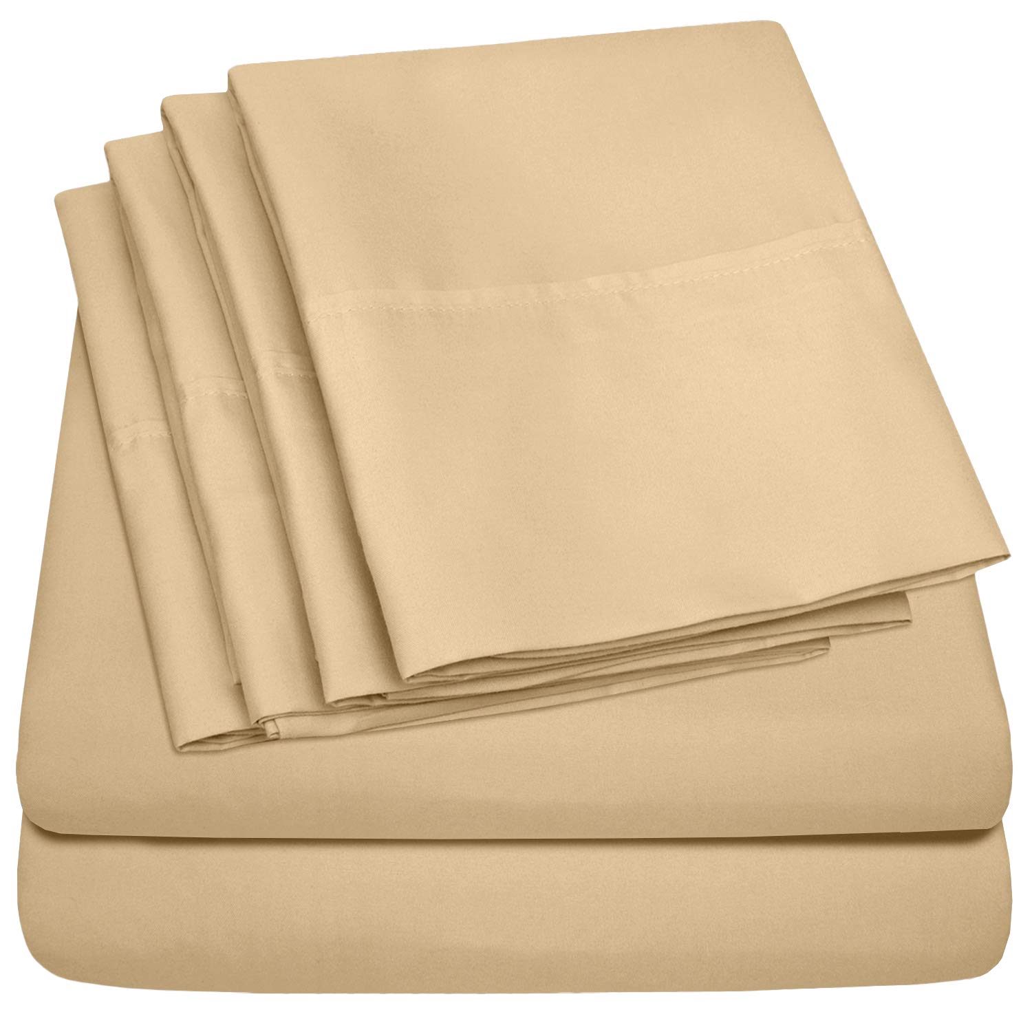 Juego De Sábanas Sweet Home Collection 1500 Supreme Twin Xl Camel - Venta Internacional.