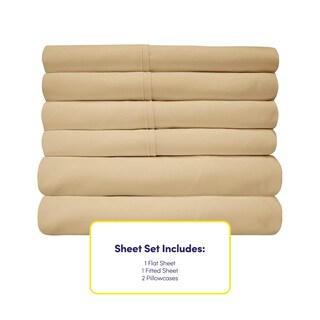 Foto 4 | Juego De Sábanas Sweet Home Collection 1500 Supreme Twin Xl Camel - Venta Internacional.