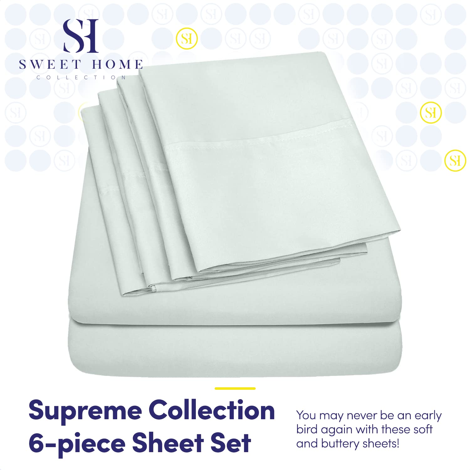 Foto 2 | Juego De Sábanas Sweet Home Collection 1500 Supreme De Microfibra - Venta Internacional.