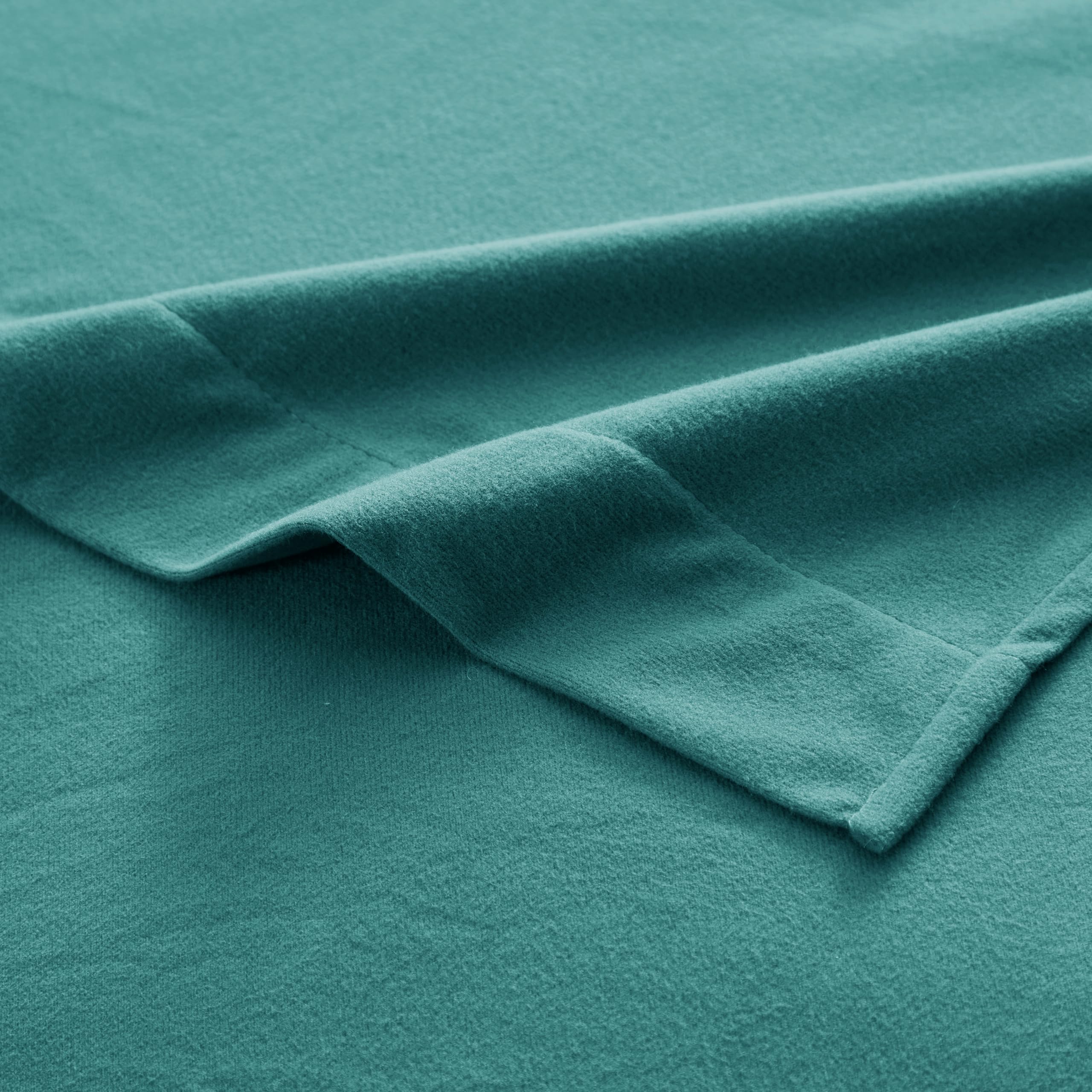 Foto 4 pulgar | Sábanas De Franela Sweet Home Collection Queen, Color Verde Azulado - Venta Internacional.