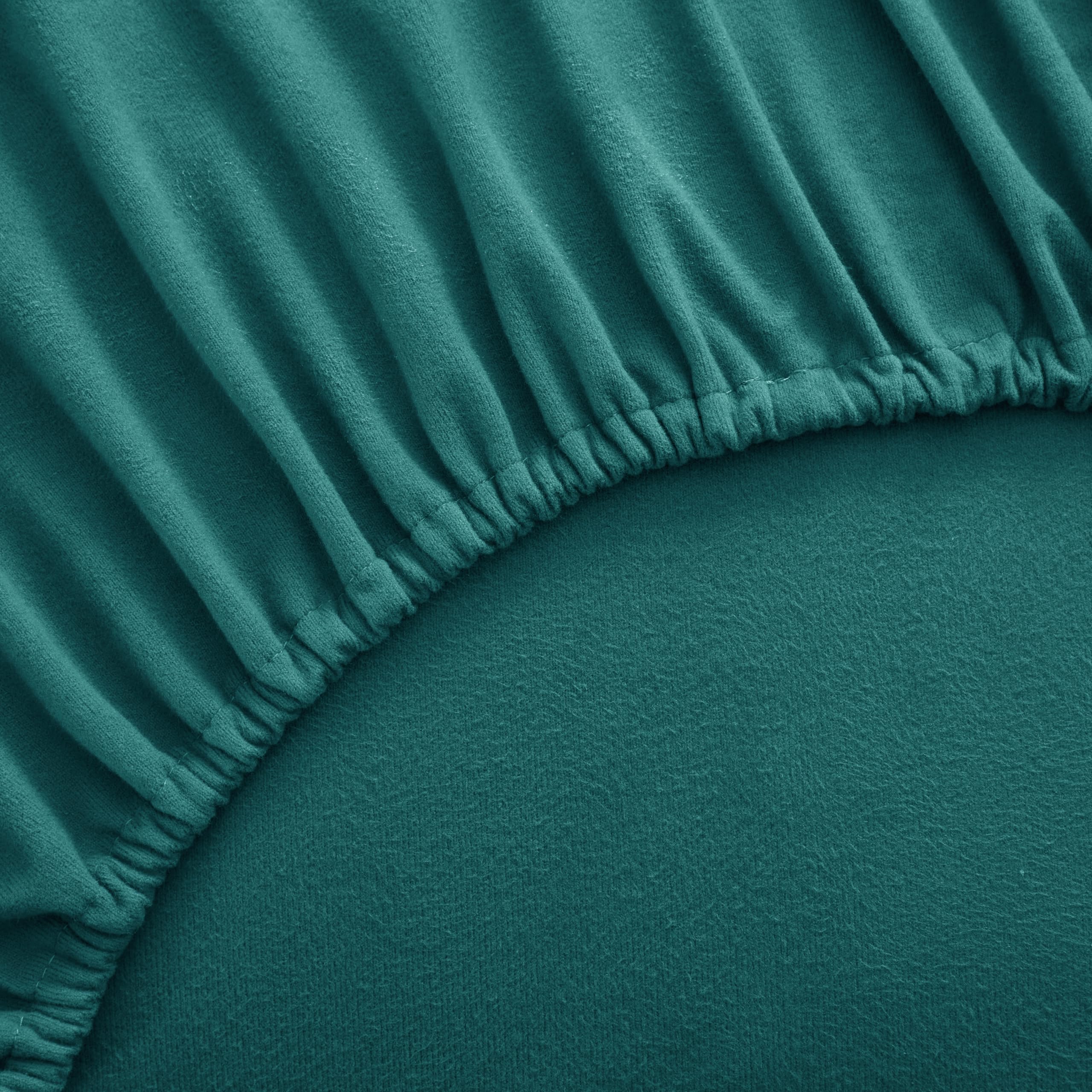 Foto 5 pulgar | Sábanas De Franela Sweet Home Collection Queen, Color Verde Azulado - Venta Internacional.