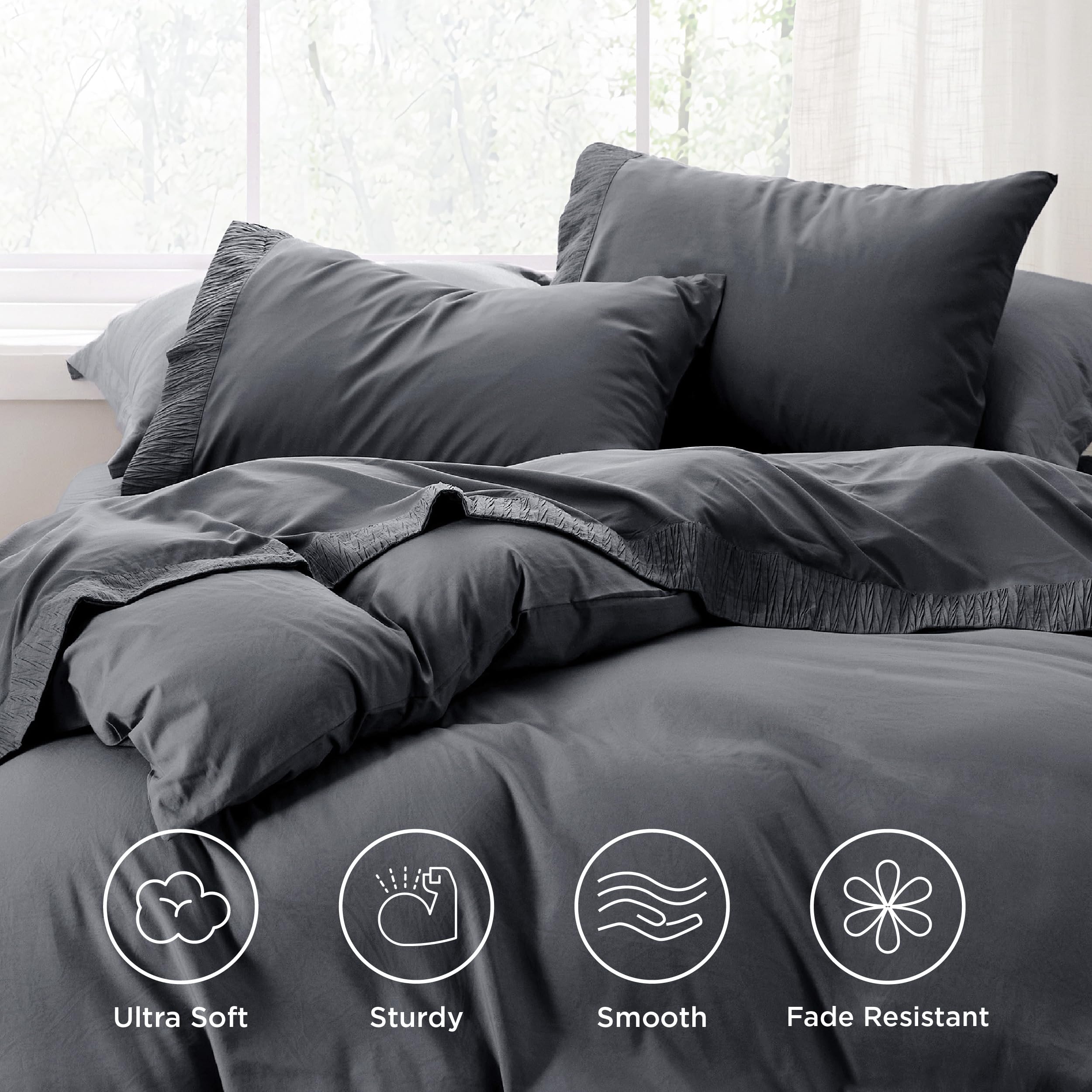 Foto 4 pulgar | Juego de Sábanas Bedsure King Size De Microfibra Poliéster Gris - Venta Internacional