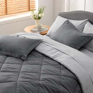Foto 6 | Juego de Edredón Bedsure King Gris 7 Piezas - Venta Internacional