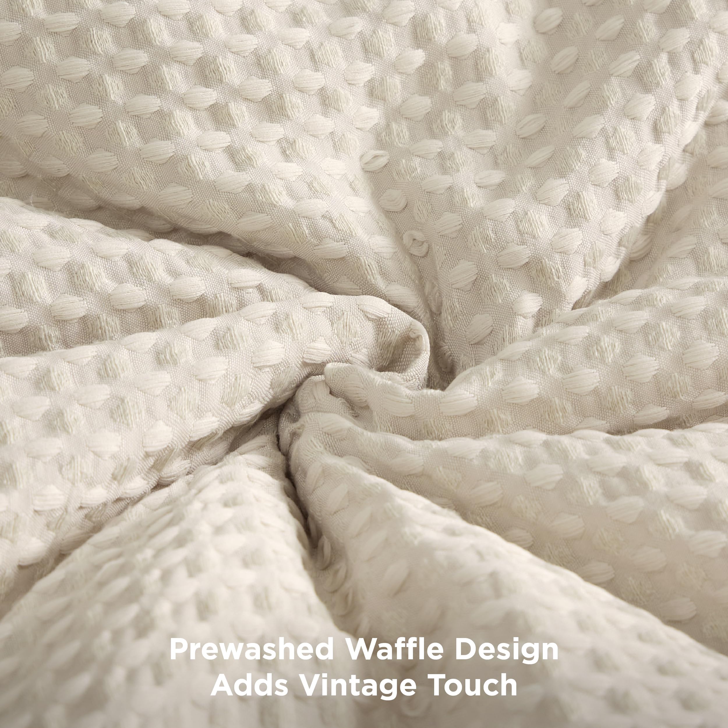 Foto 4 pulgar | Juego De Edredón Bedsure Waffle Queen Con 1 Edredón Y 2 Fundas - Venta Internacional.