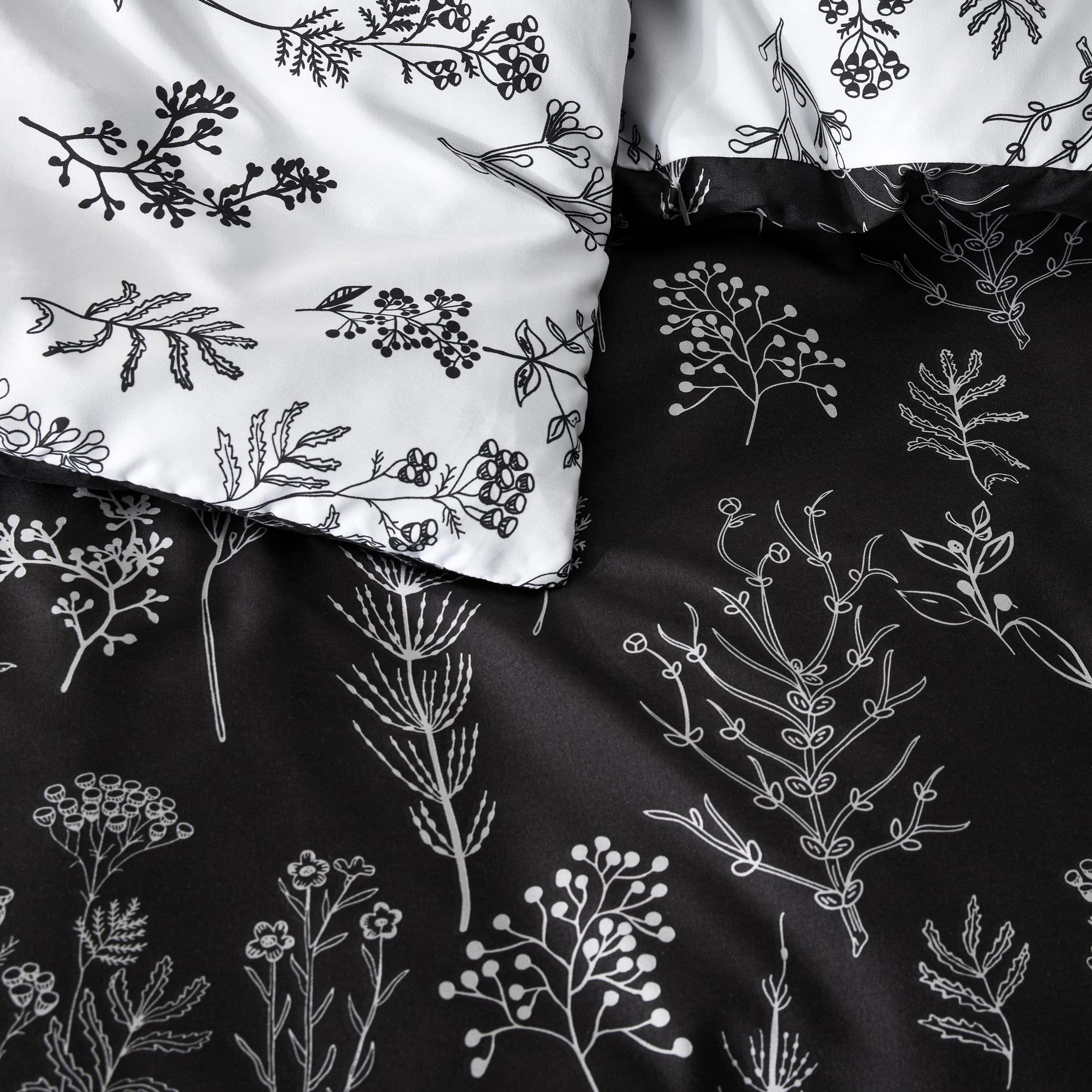 Foto 6 pulgar | Juego de Edredón Bedsure Queen Negro Con Estampado Floral 3 Piezas - Venta Internacional