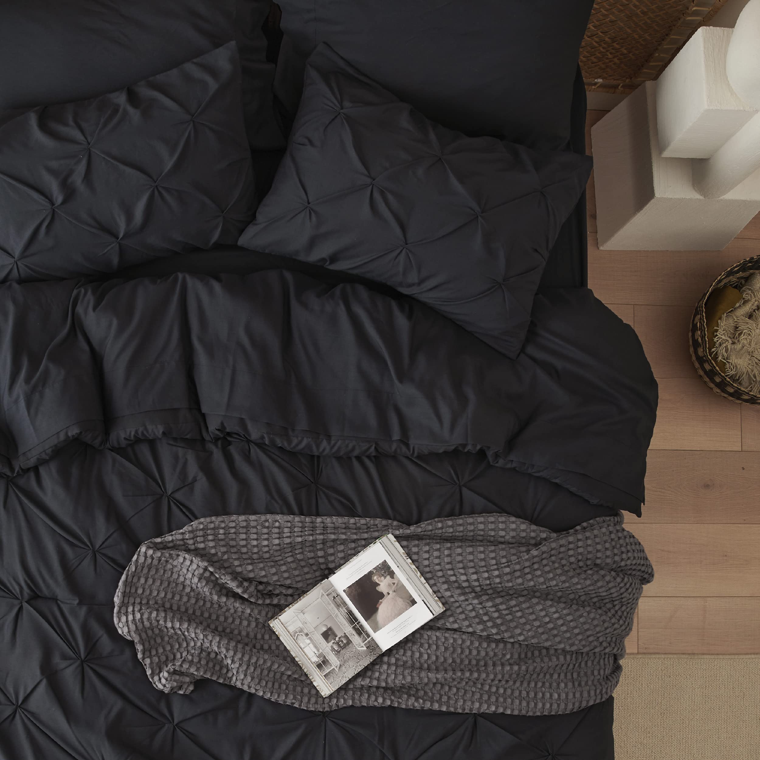 Foto 5 | Juego De Edredón Bedsure King Size Negro Con 7 Piezas - Venta Internacional.