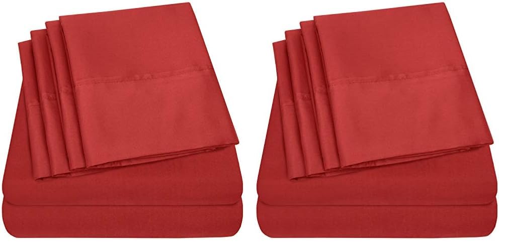 Foto 2 pulgar | Sábanas Sweet Home Rojo 6 Unidades - Venta Internacional