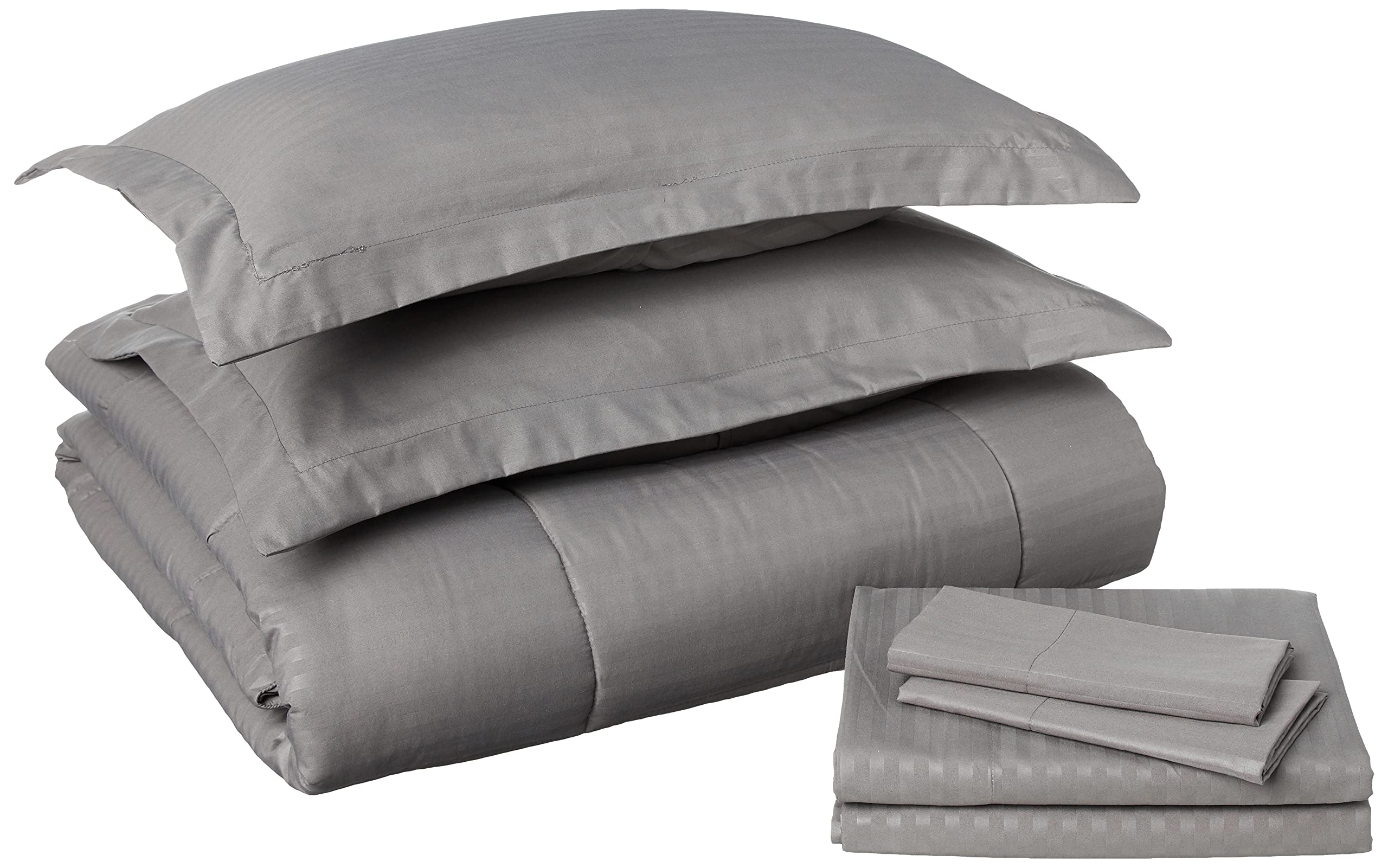Foto 1 | Juego De Edredón Sweet Home Collection Queen De 8 Piezas Dobby Grey - Venta Internacional