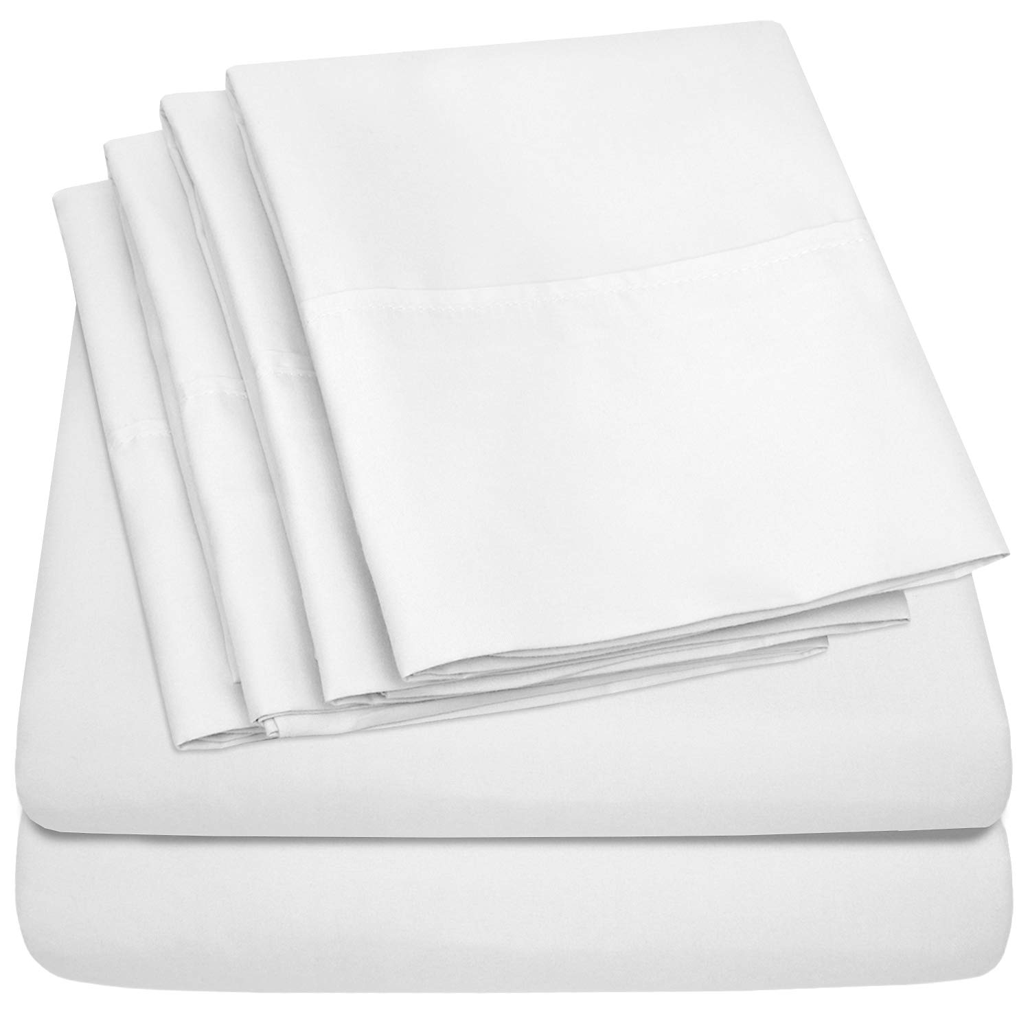 Foto 1 | Sábanas Sweet Home Collection 1500 Supreme Twin, Color Blanco - Venta Internacional.