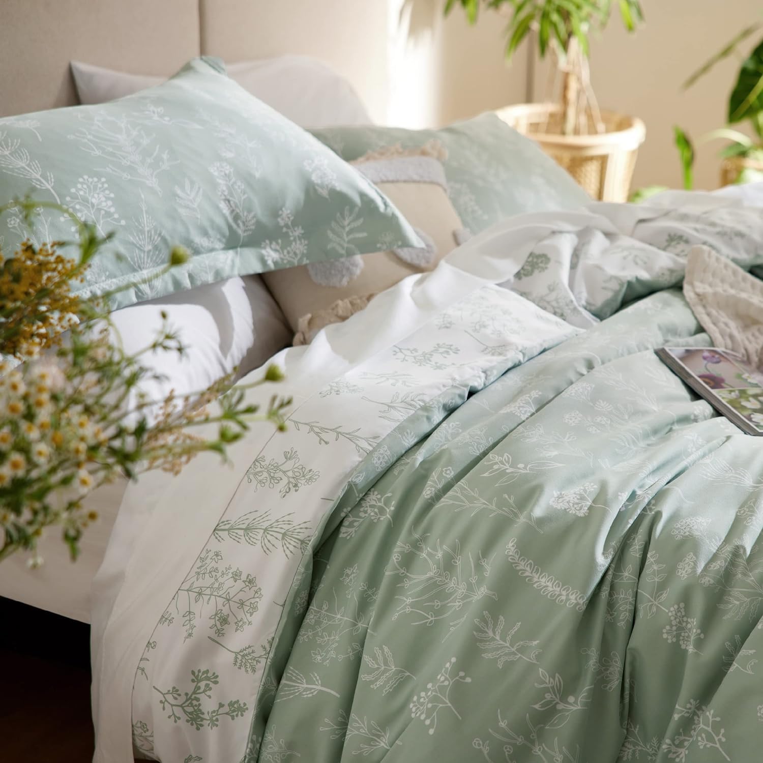 Foto 7 pulgar | Juego de Edredón Bedsure Queen Size con 2 Fundas de Almohada-Venta Internacional