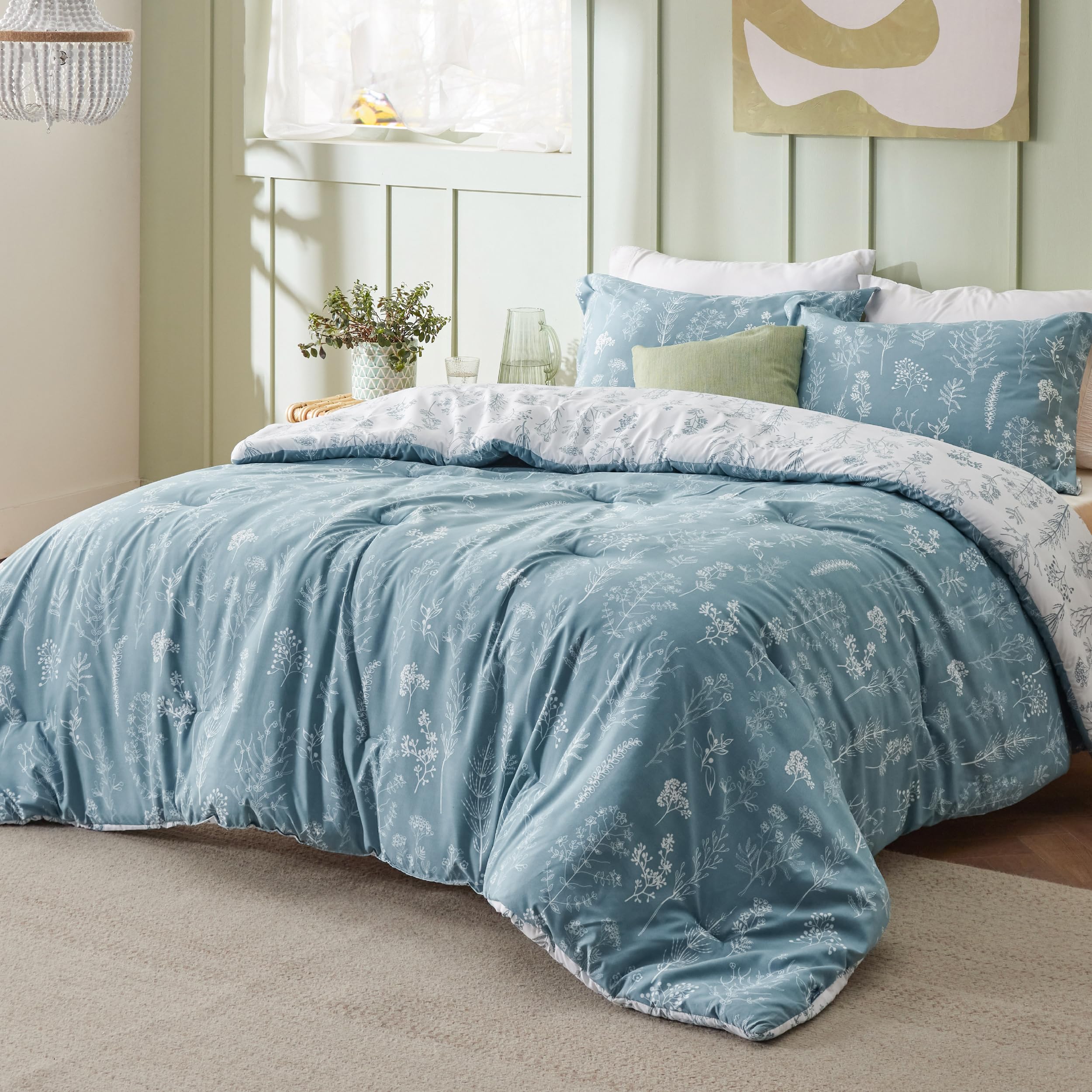 Juego de Edredón Bedsure King Aazul 3 Piezas - Venta Internacional