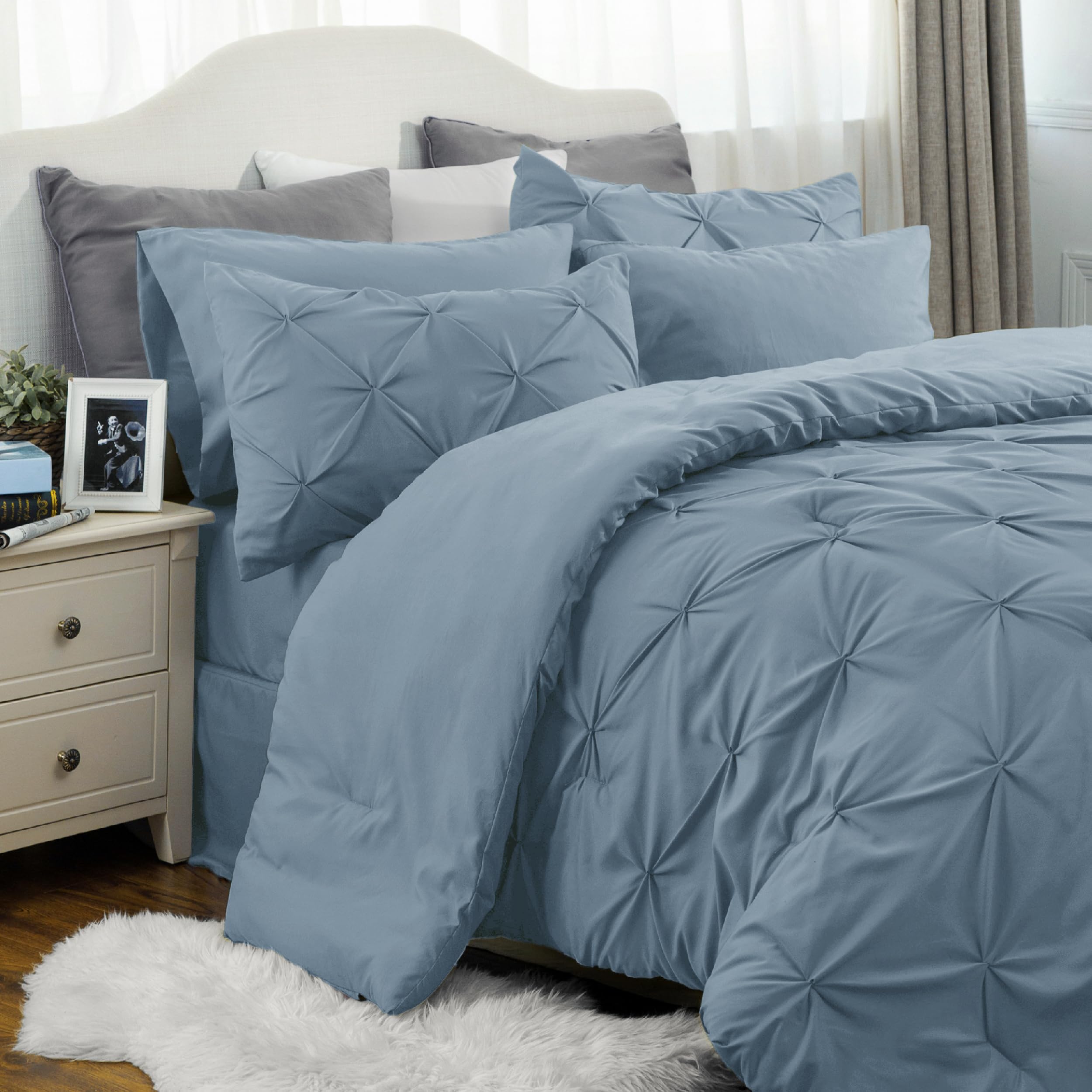 Foto 4 pulgar | Juego De Edredón Bedsure Queen Mineral Blue Con 7 Piezas - Venta Internacional.