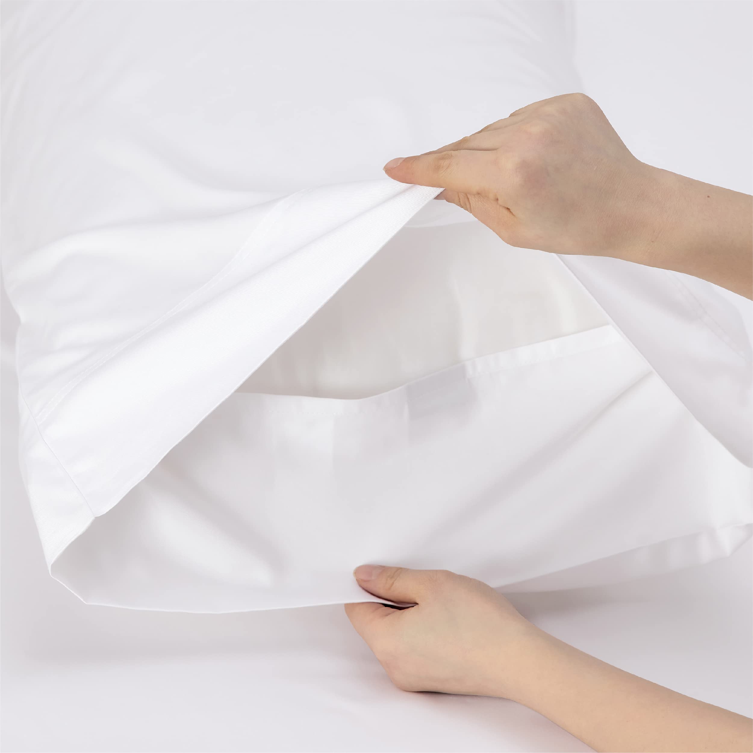 Foto 8 pulgar | Juego De Sábanas Bedsure King Size Cooling Rayon Bamboo White - Venta Internacional.