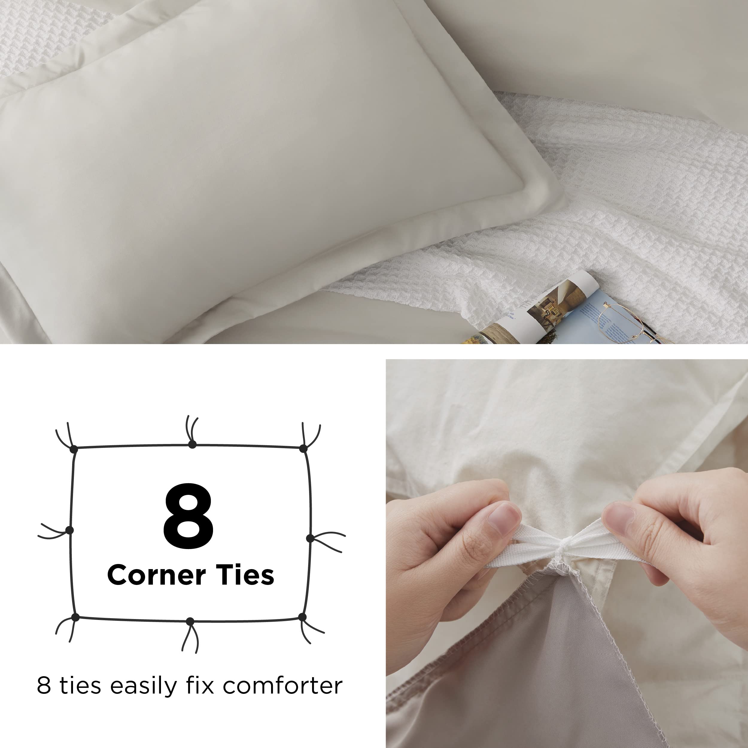 Foto 6 pulgar | Juego de Fundas De Edredón Bedsure de Gran Tamaño Con 2 Fundas De Almohada - Venta Internacional