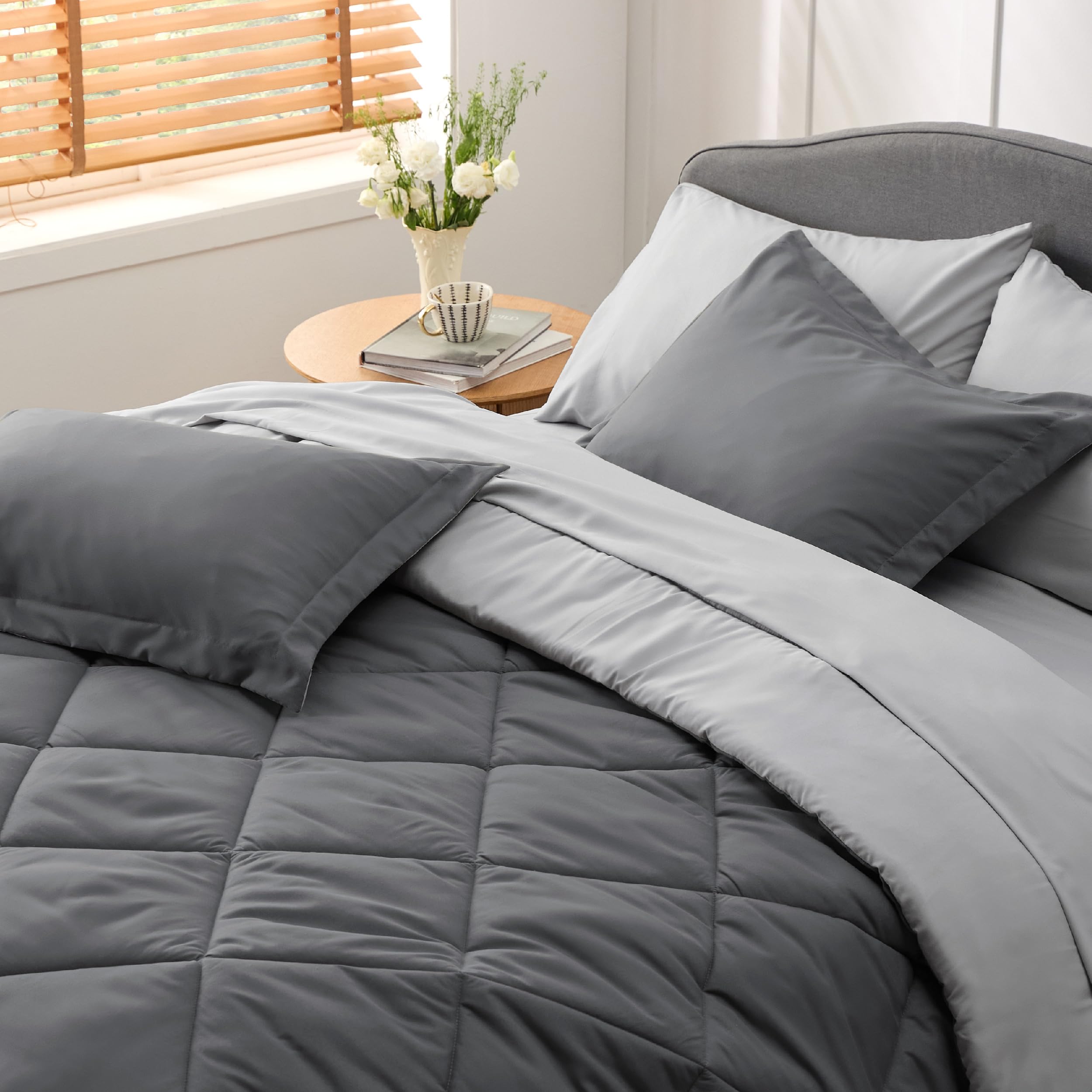Foto 7 pulgar | Juego De Cama Bedsure Queen, Edredón, 7 Piezas, Reversible - Venta Internacional.