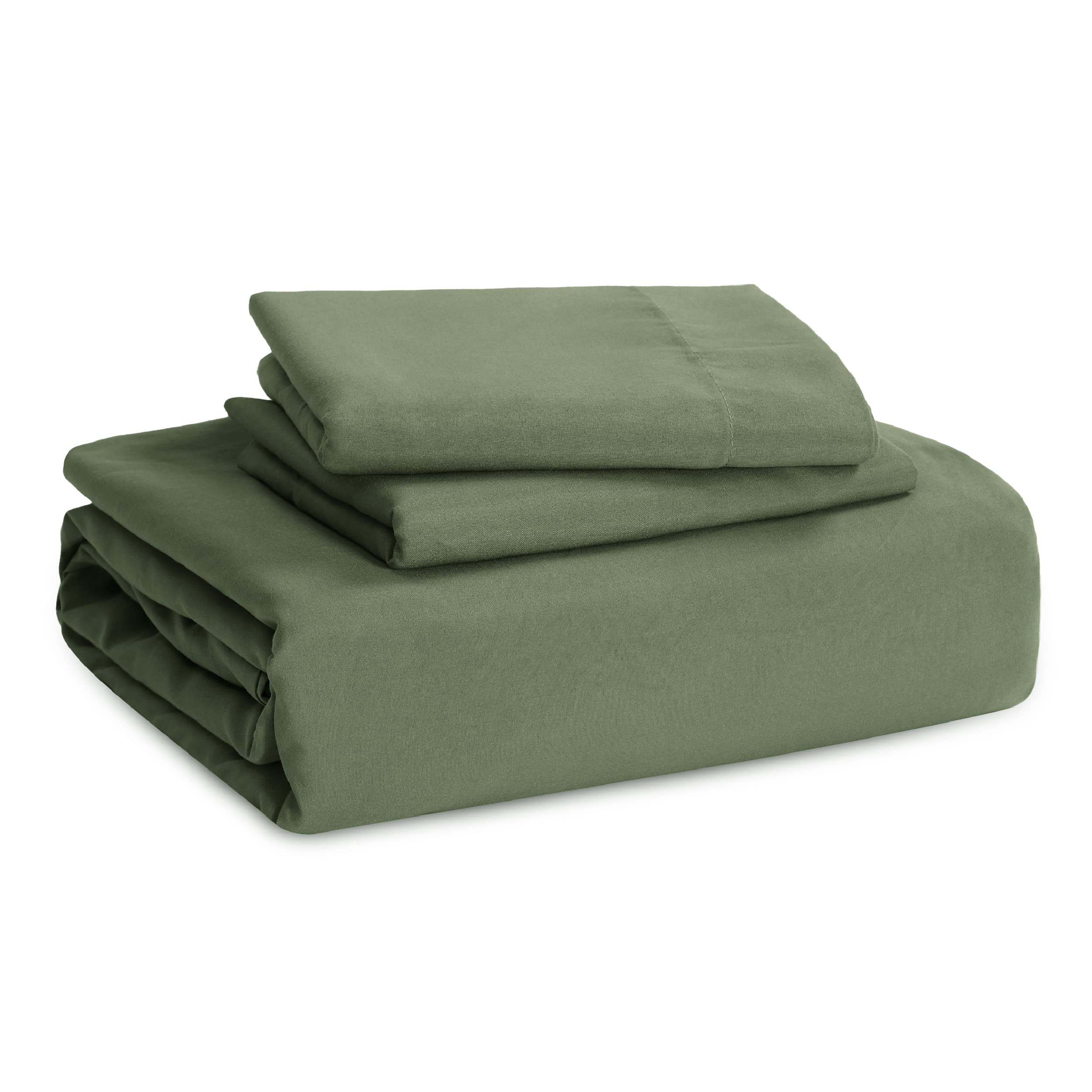 Foto 7 pulgar | Juego de Funda De Edredón Bedsure Tamaño Queen Size Verde Oliva - Venta Internacional