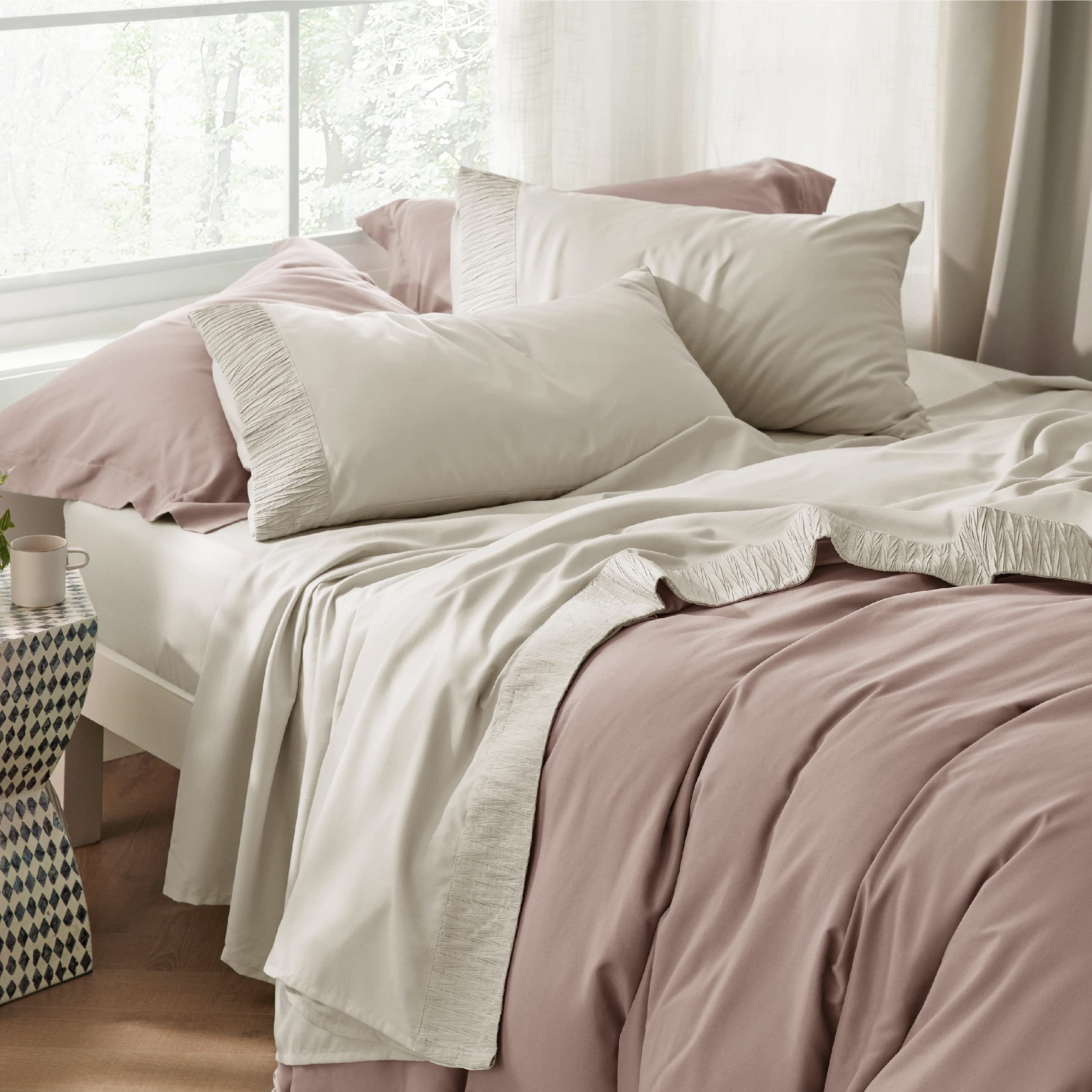 Foto 5 | Juego de Sábanas Bedsure Queen Size 4 Piezas- Venta Internacional