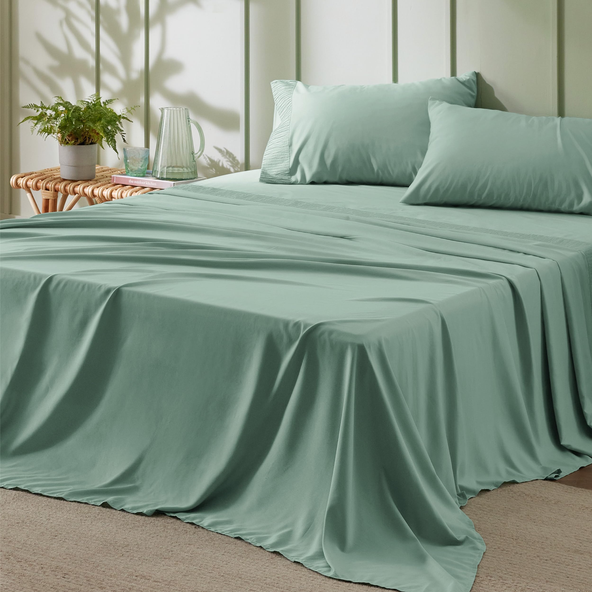 Foto 1 | Juego de Sábanas Bedsure Queen Size 4 Piezas - Venta Internacional