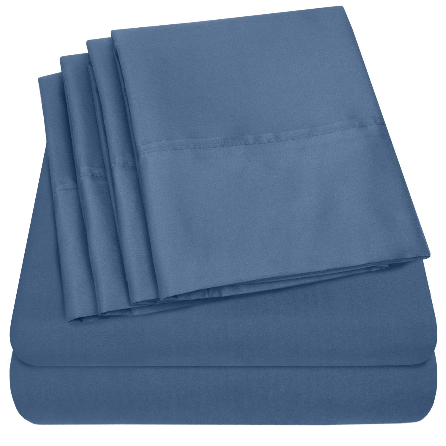 Juego De Sábanas Sweet Home Collection Queen Denim, 6 Piezas - Venta Internacional.