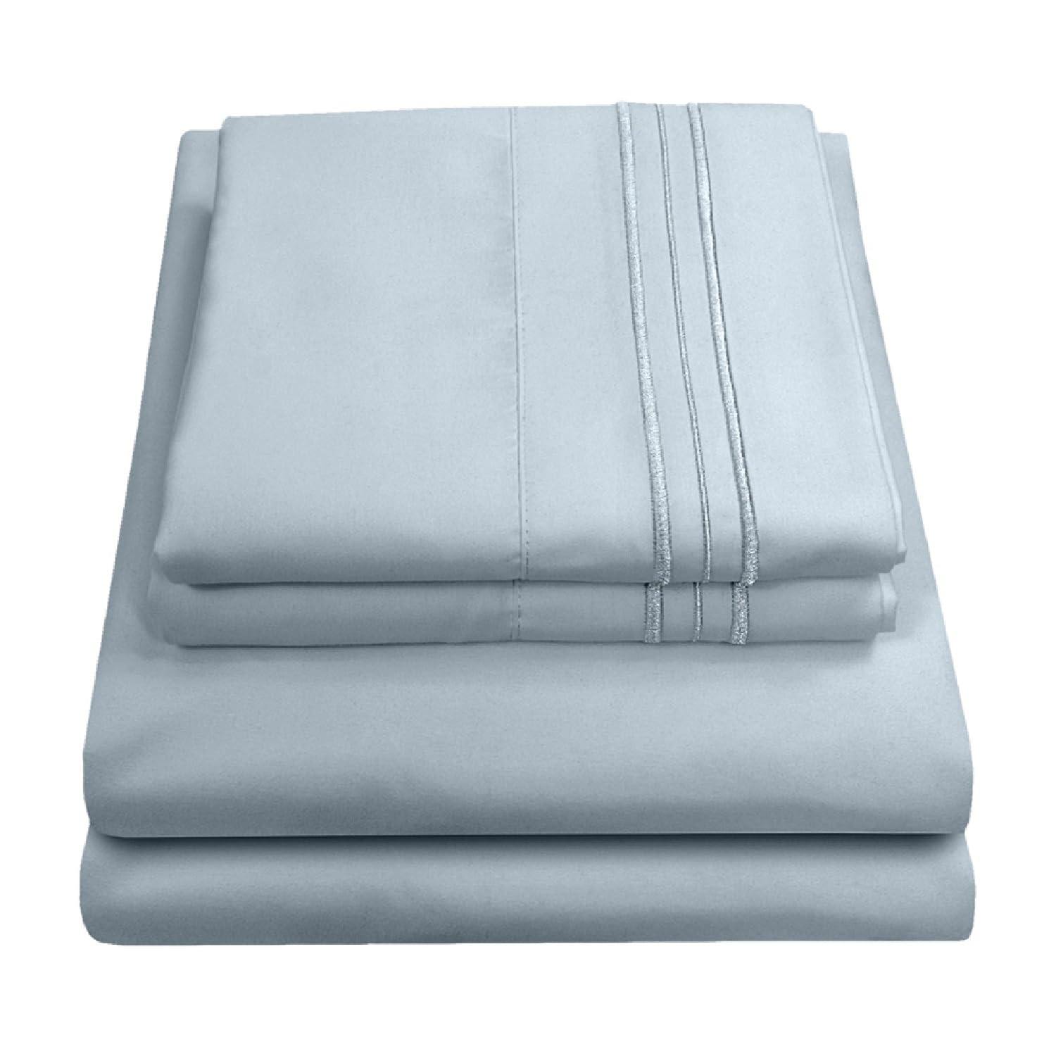 Juego De Sábanas Sweet Home Collection California King Misty Blue - Venta Internacional.