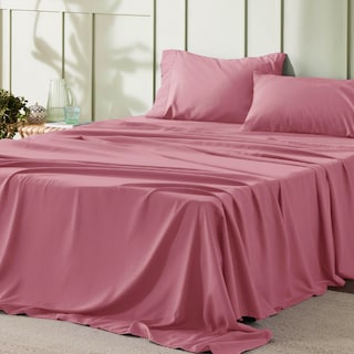 Foto 1 | Juego De Sábanas Bedsure Queen Rosa 4 Piezas - Venta Internacional