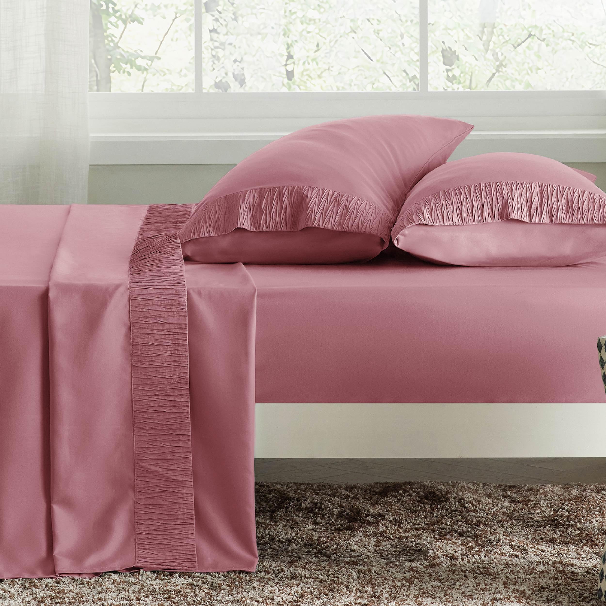 Foto 3 pulgar | Juego De Sábanas Bedsure Queen Rosa 4 Piezas - Venta Internacional