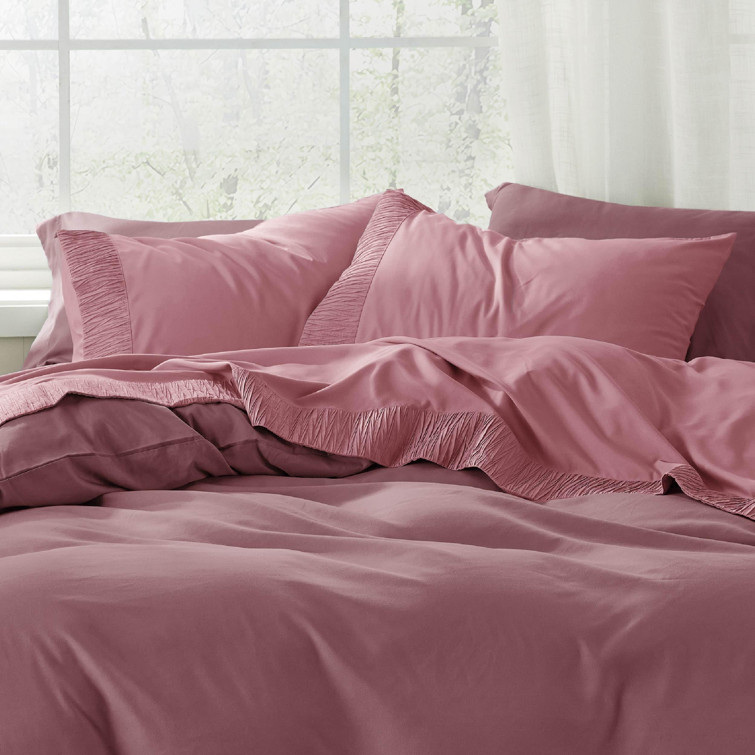 Foto 4 pulgar | Juego De Sábanas Bedsure Queen Rosa 4 Piezas - Venta Internacional