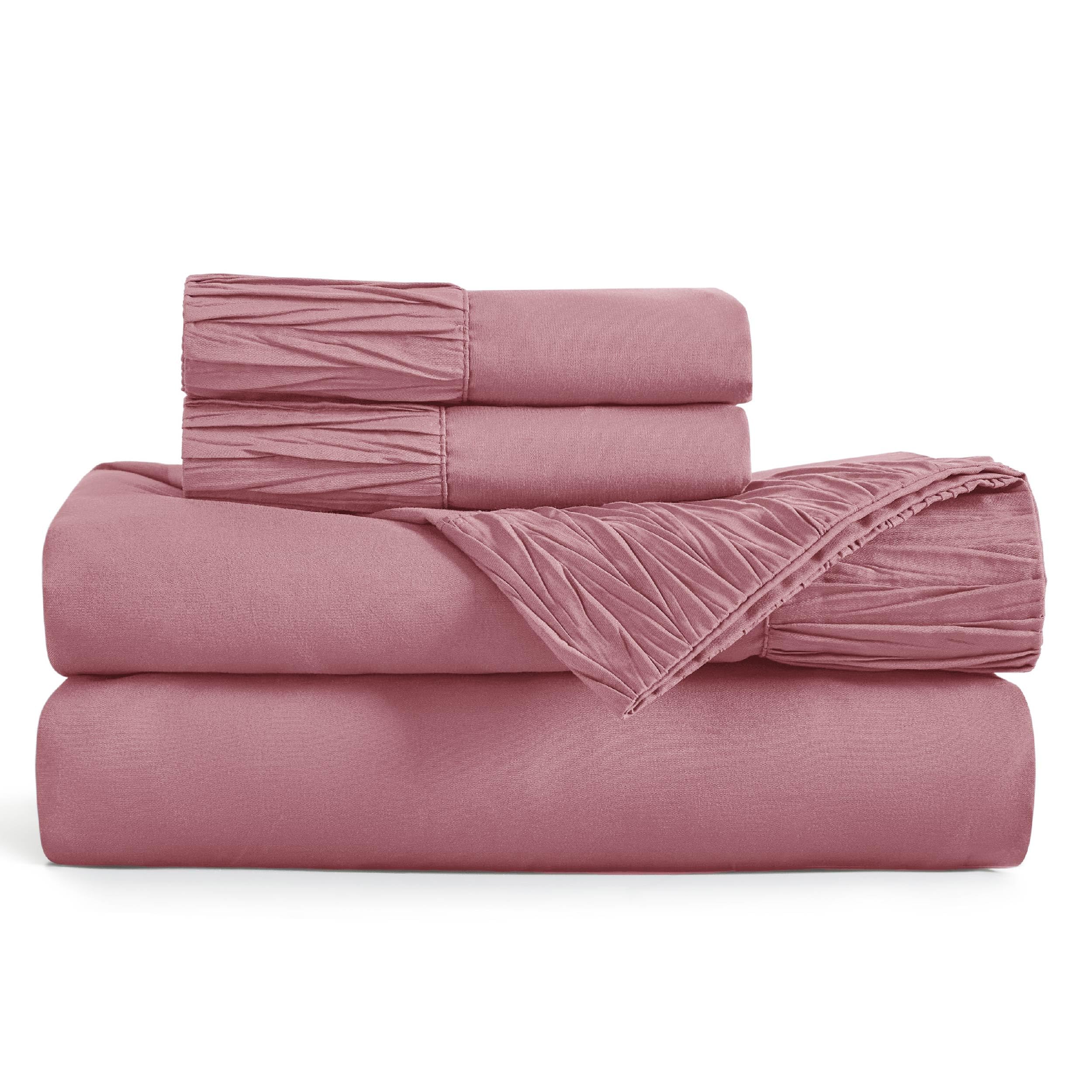 Foto 8 pulgar | Juego De Sábanas Bedsure Queen Rosa 4 Piezas - Venta Internacional