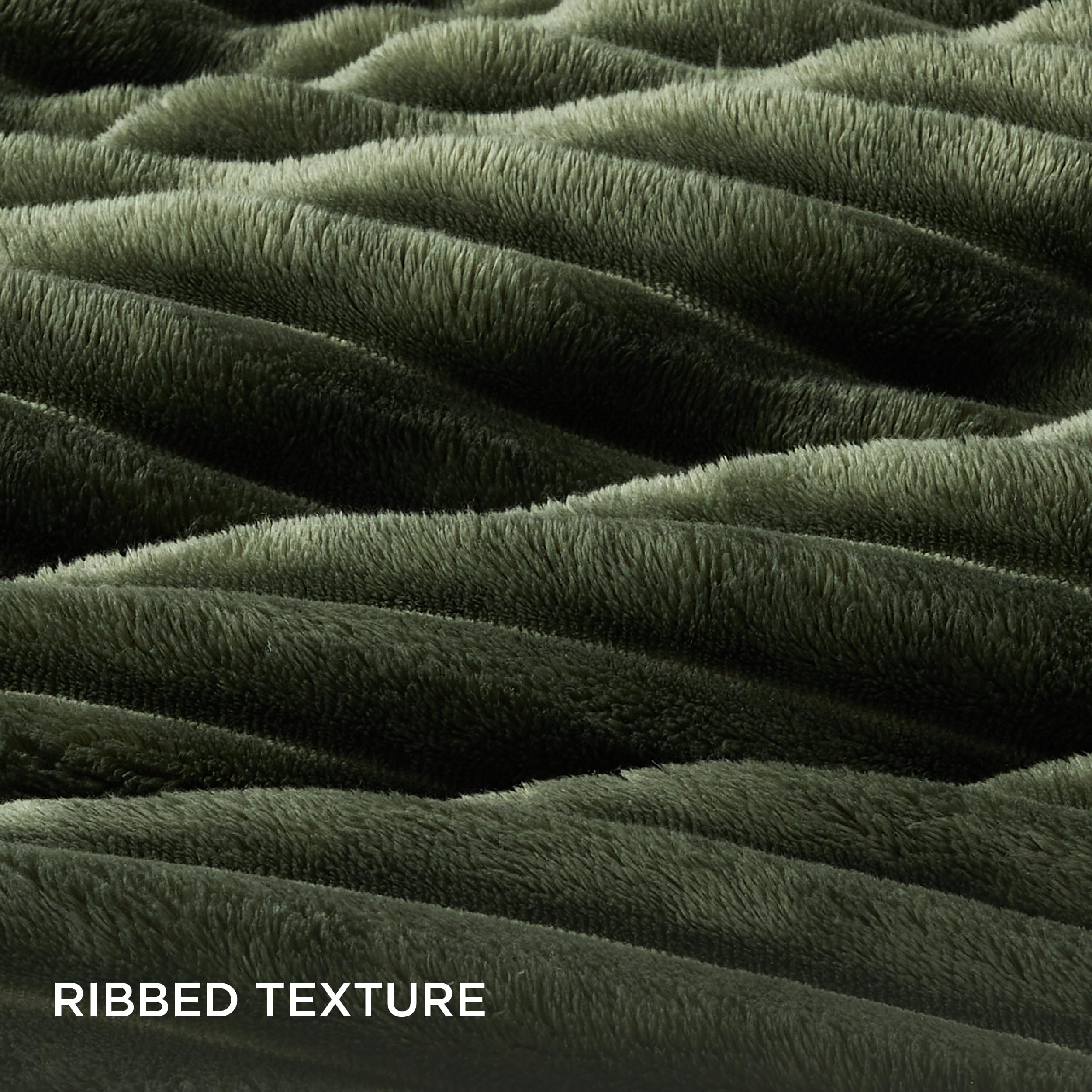 Foto 5 pulgar | Juego De Edredón Bedsure Fluffy King Size, Color Verde Oliva, 3 Piezas - Venta Internacional.