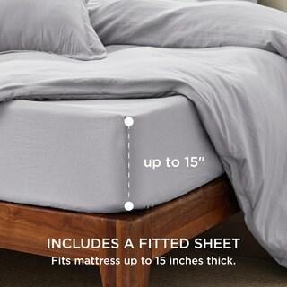 Foto 2 | Juego de Cama Bedsure Queen con Sábana Bajera - Venta Internacional