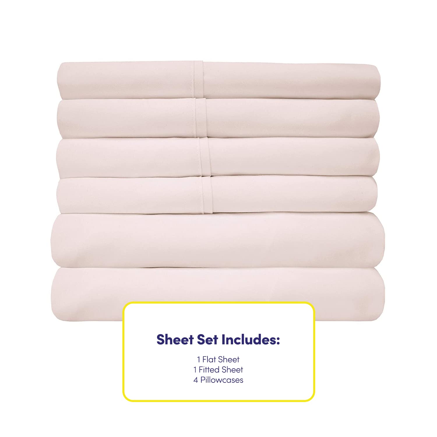 Foto 4 | Sábanas Sweet Home Collection, 6 Unidades, 1500 Supreme Full - Venta Internacional.