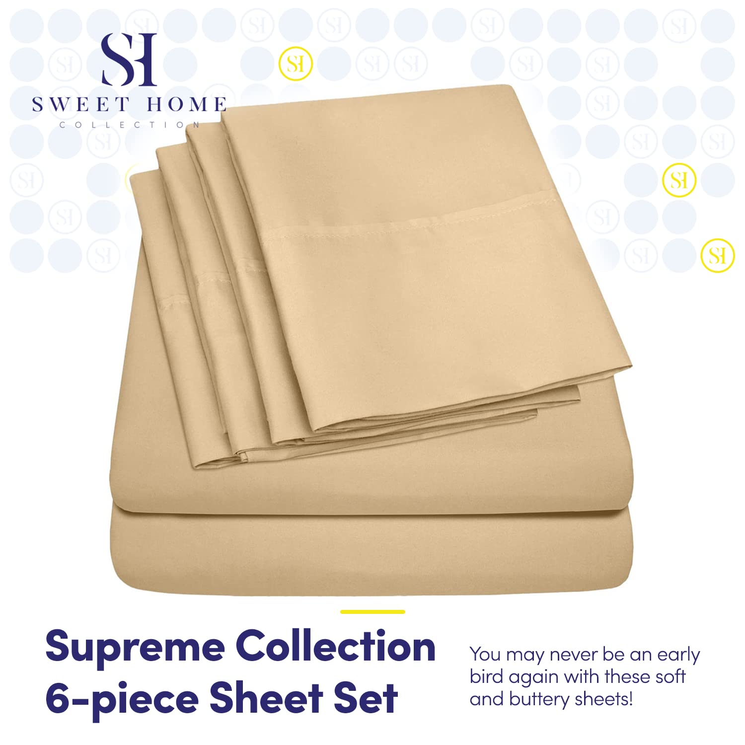 Foto 3 pulgar | Juego De Sábanas Sweet Home Collection 1500 Supreme Rv Short Queen - Venta Internacional.