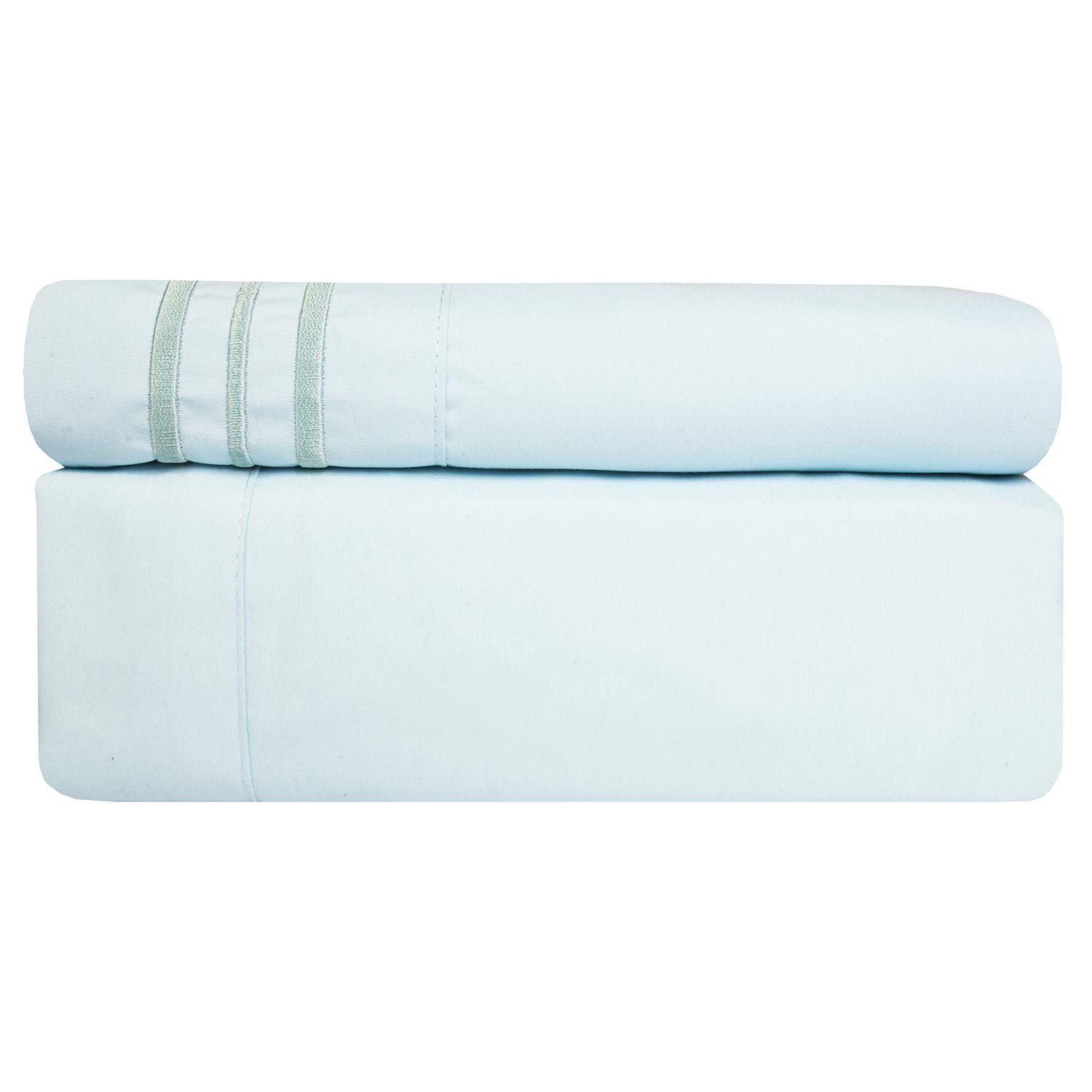 Foto 2 | Juego De Sábanas Sweet Home Collection 1800 Supreme Twin, Color Azul Claro - Venta Internacional.
