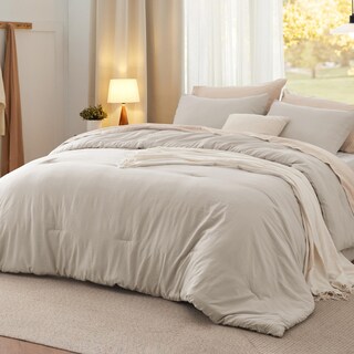 Foto 1 | Juego de Edredón Bedsure Queen Lino 3 Piezas - Venta Internacional