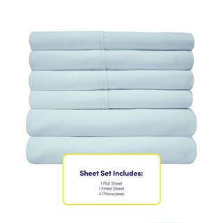 Foto 4 | Juego De Sábanas Sweet Home Collection 1500 Supreme Aqua Rv Short Queen - Venta Internacional.