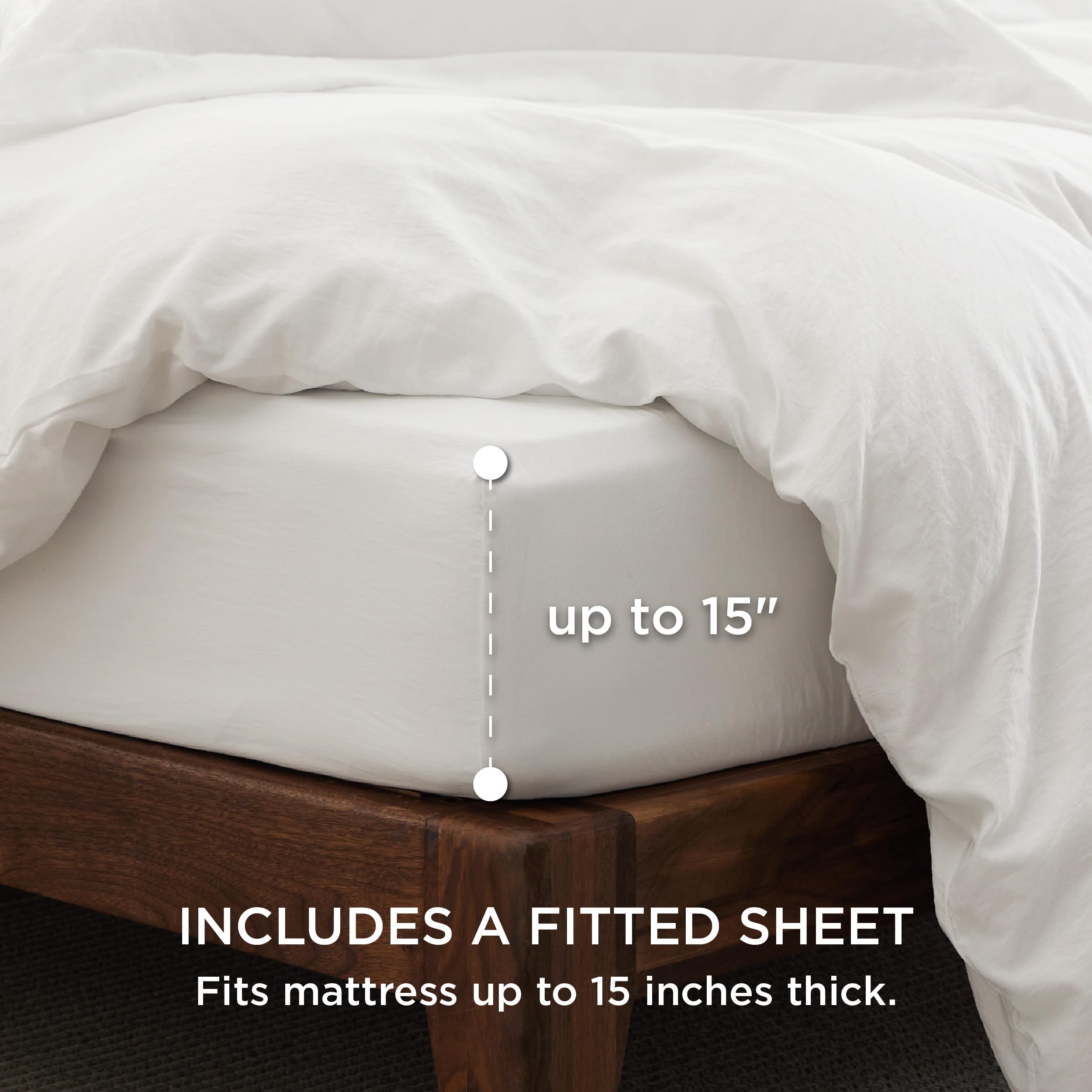 Foto 3 pulgar | Juego De Cama Bedsure California King Size, Funda De Edredón Blanca - Venta Internacional.