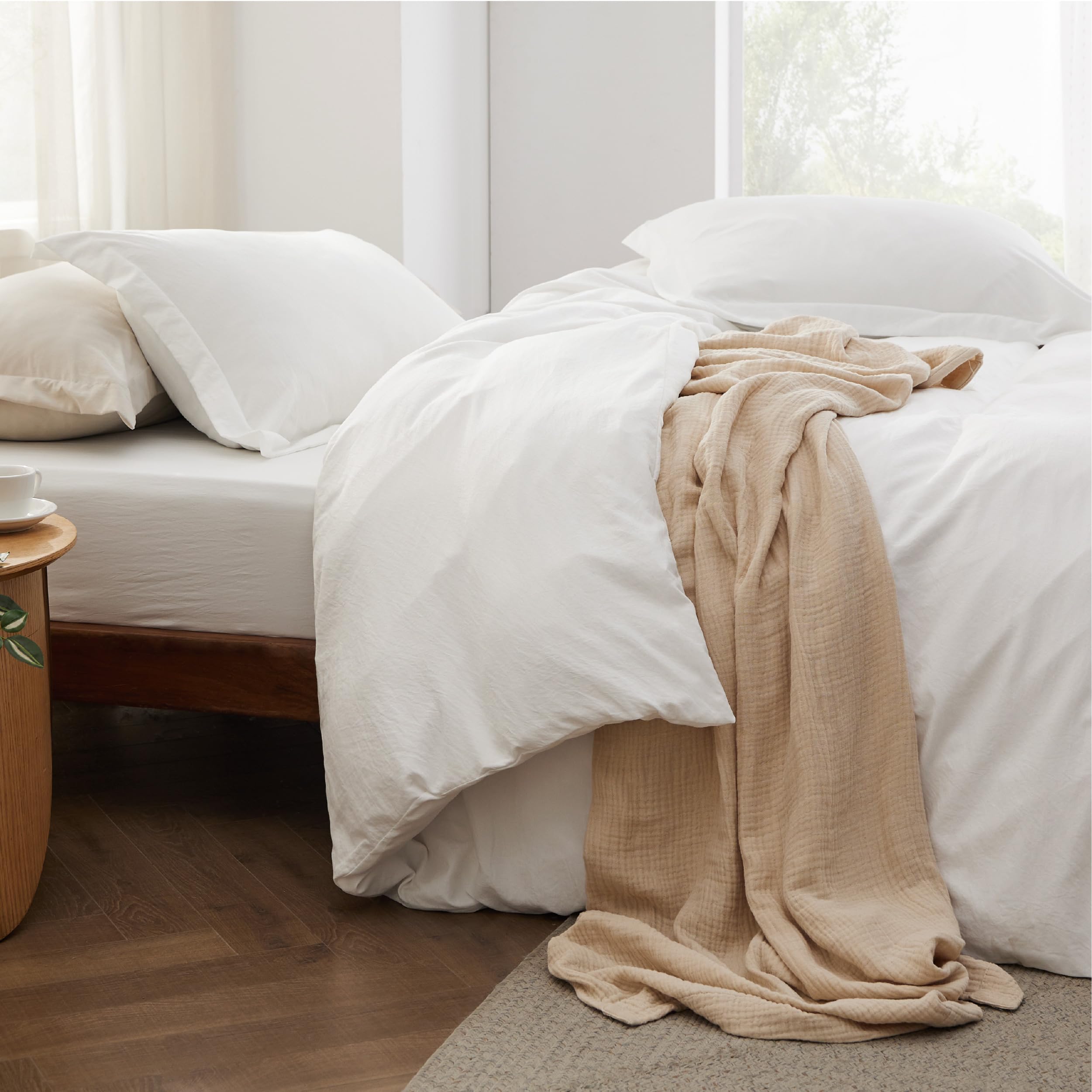 Foto 7 pulgar | Juego De Cama Bedsure California King Size, Funda De Edredón Blanca - Venta Internacional.