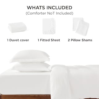 Foto 7 | Juego De Cama Bedsure California King Size, Funda De Edredón Blanca - Venta Internacional.