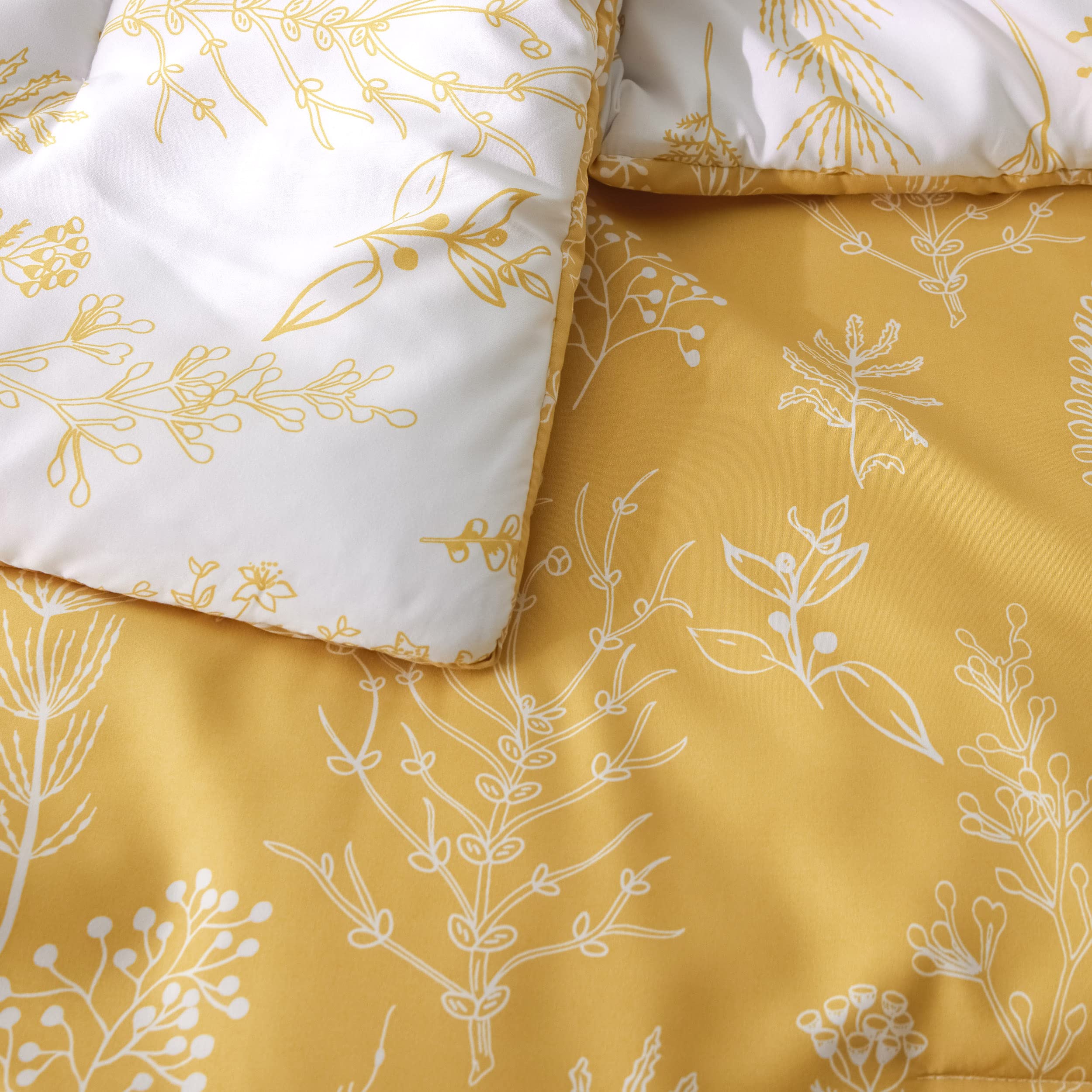 Foto 6 pulgar | Juego de Edredón Bedsure King Yellow con 1 Edredón y 2 Fundas de Almohada - Venta Internacional