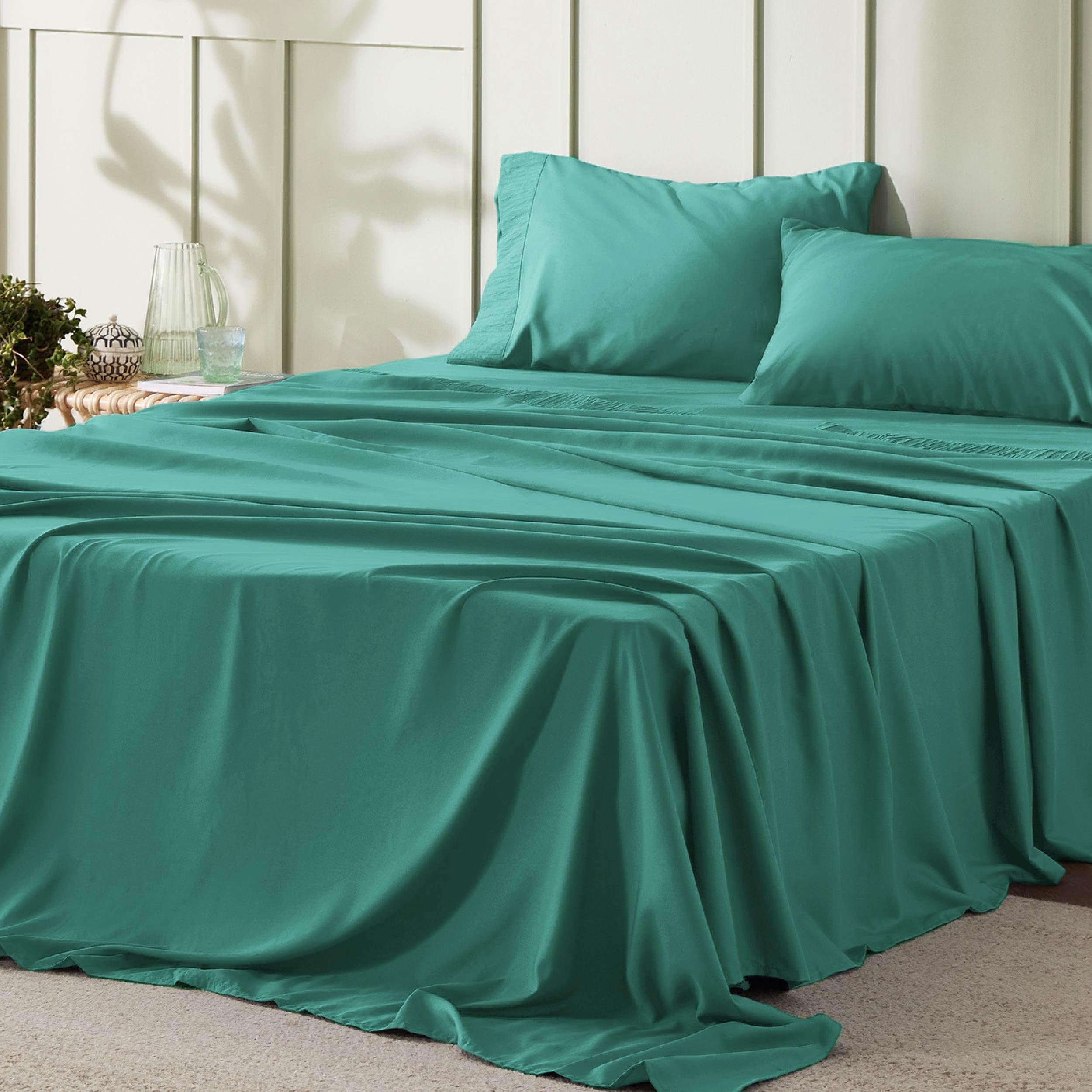 Juego de Sábanas Bedsure Queen Size 4 Piezas Microfibra De Poliéster - Venta Internacional