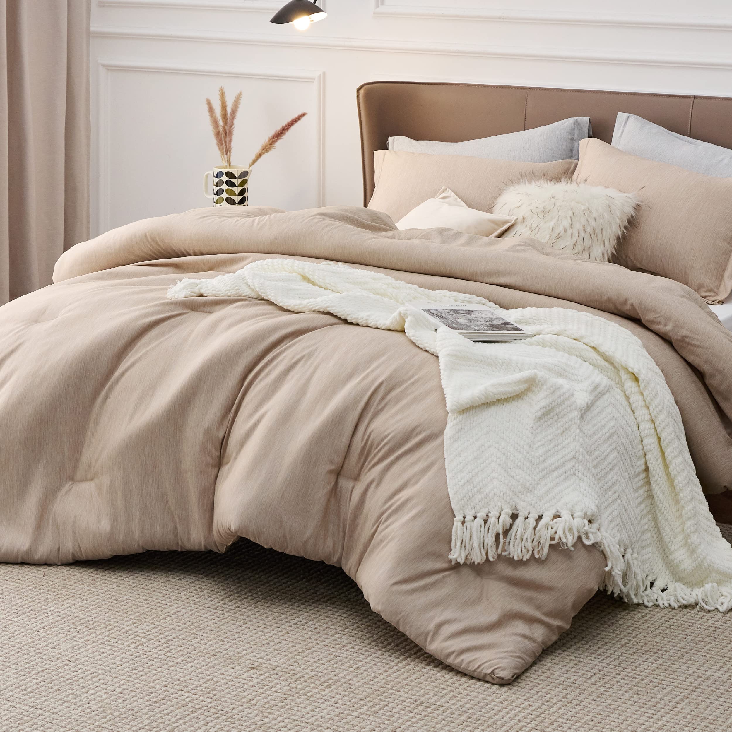 Foto 3 pulgar | Juego de Edredón Bedsure Queen Warm Sand con Fundas -  Venta Internacional