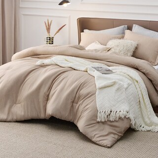Foto 2 | Juego de Edredón Bedsure Queen Warm Sand con Fundas - Venta Internacional