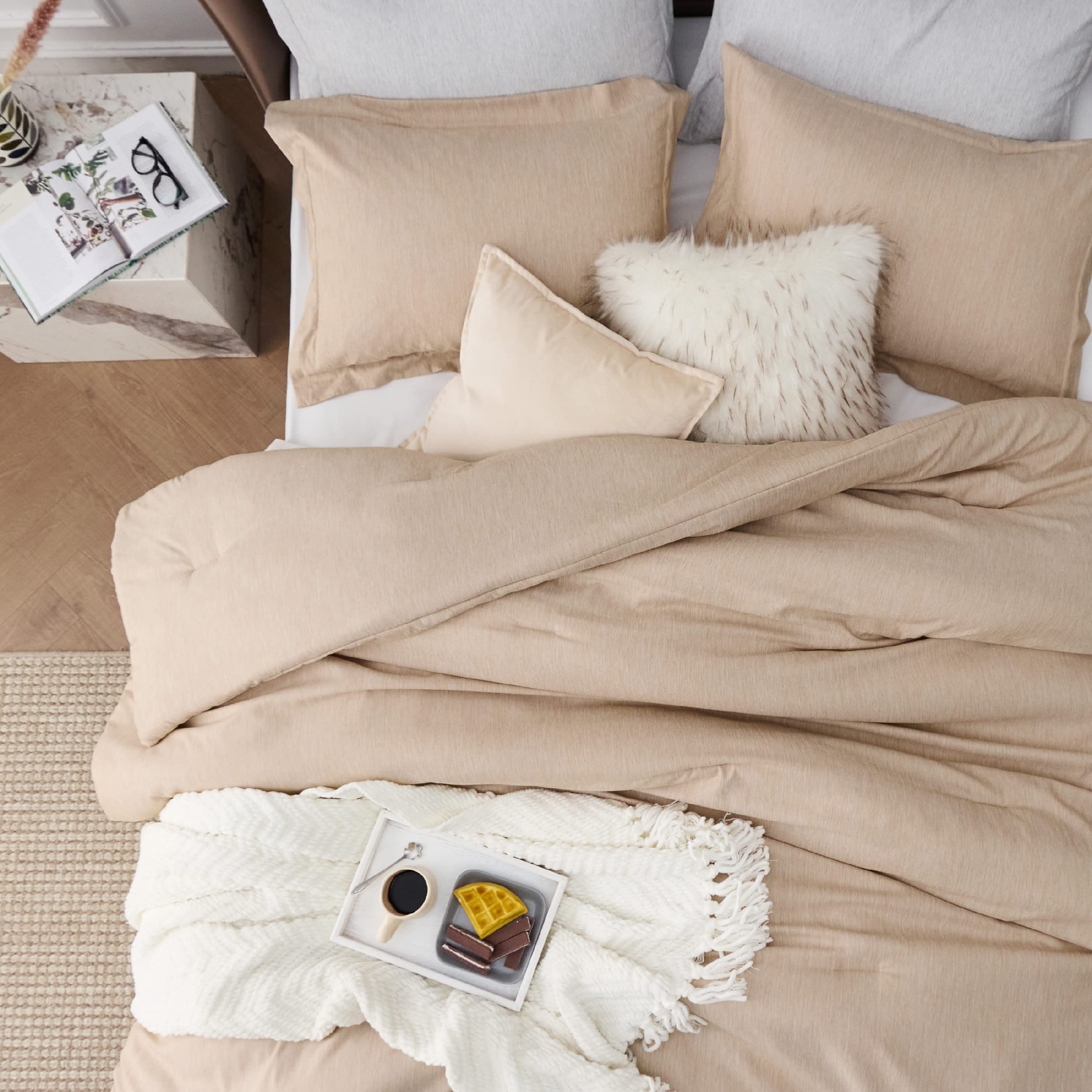 Foto 7 | Juego de Edredón Bedsure Queen Warm Sand con Fundas -  Venta Internacional