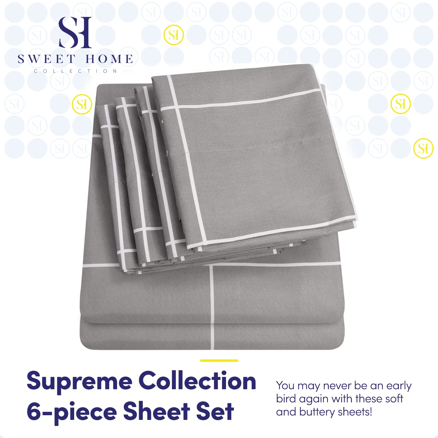 Foto 2 | Sábanas Sweet Home Collection 1500 Supreme Cal King - Venta Internacional.