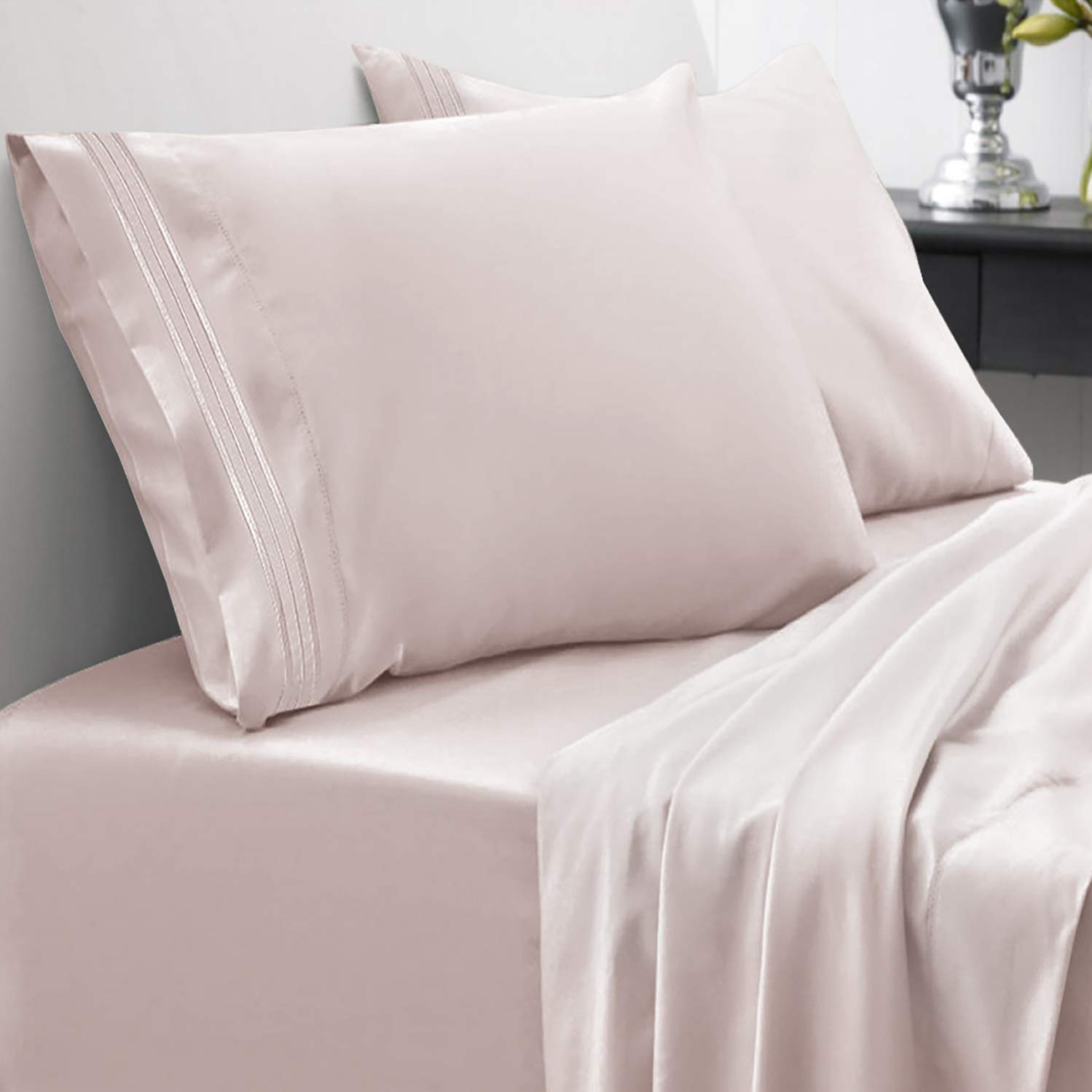 Foto 1 | Juego De Sábanas Sweet Home Collection Twin Beige De 1800 Hilos - Venta Internacional.