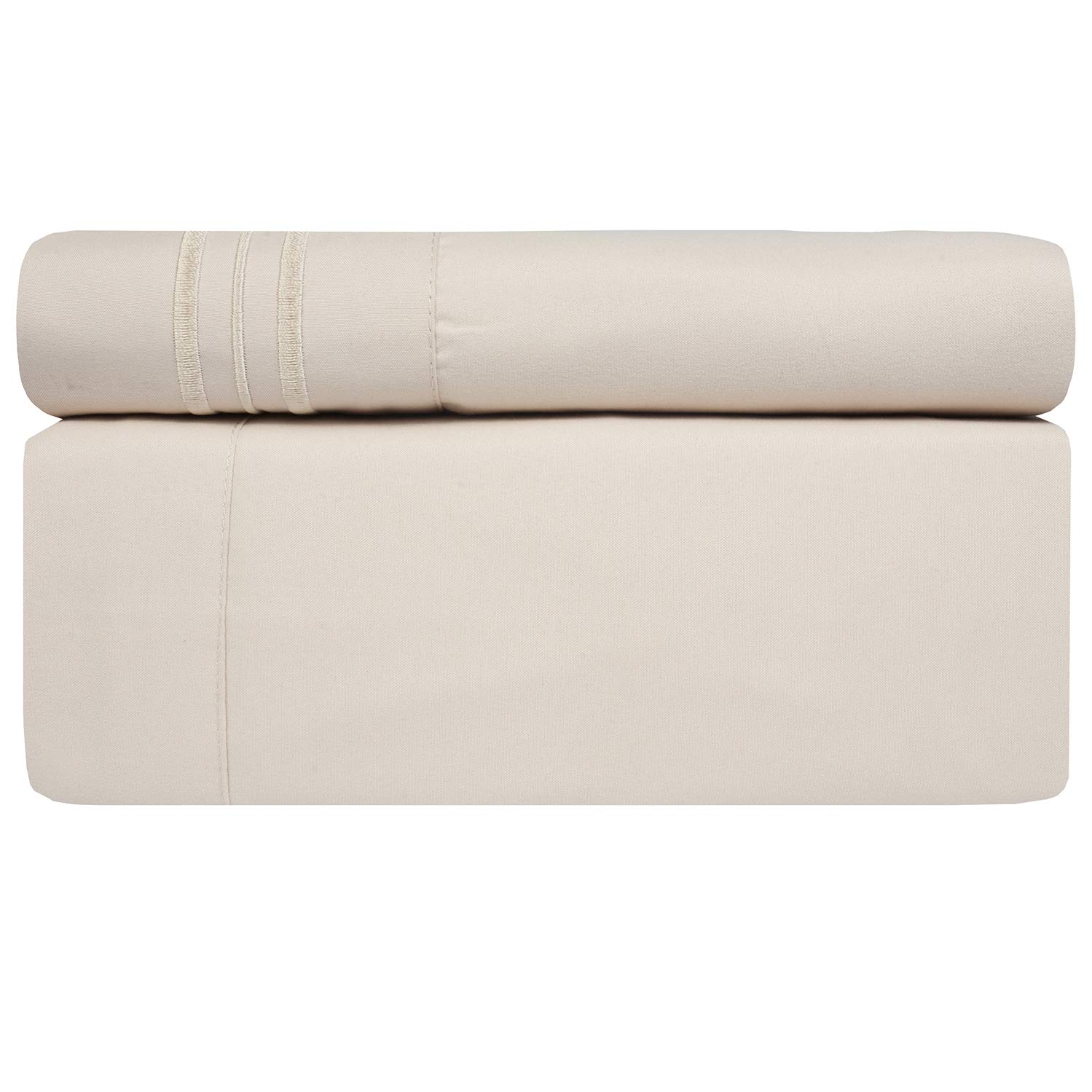Foto 3 pulgar | Juego De Sábanas Sweet Home Collection Twin Beige De 1800 Hilos - Venta Internacional.