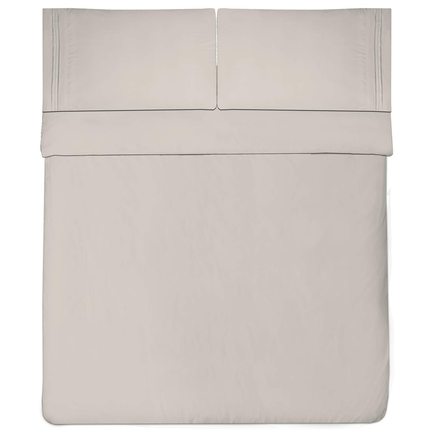 Foto 4 pulgar | Juego De Sábanas Sweet Home Collection Twin Beige De 1800 Hilos - Venta Internacional.