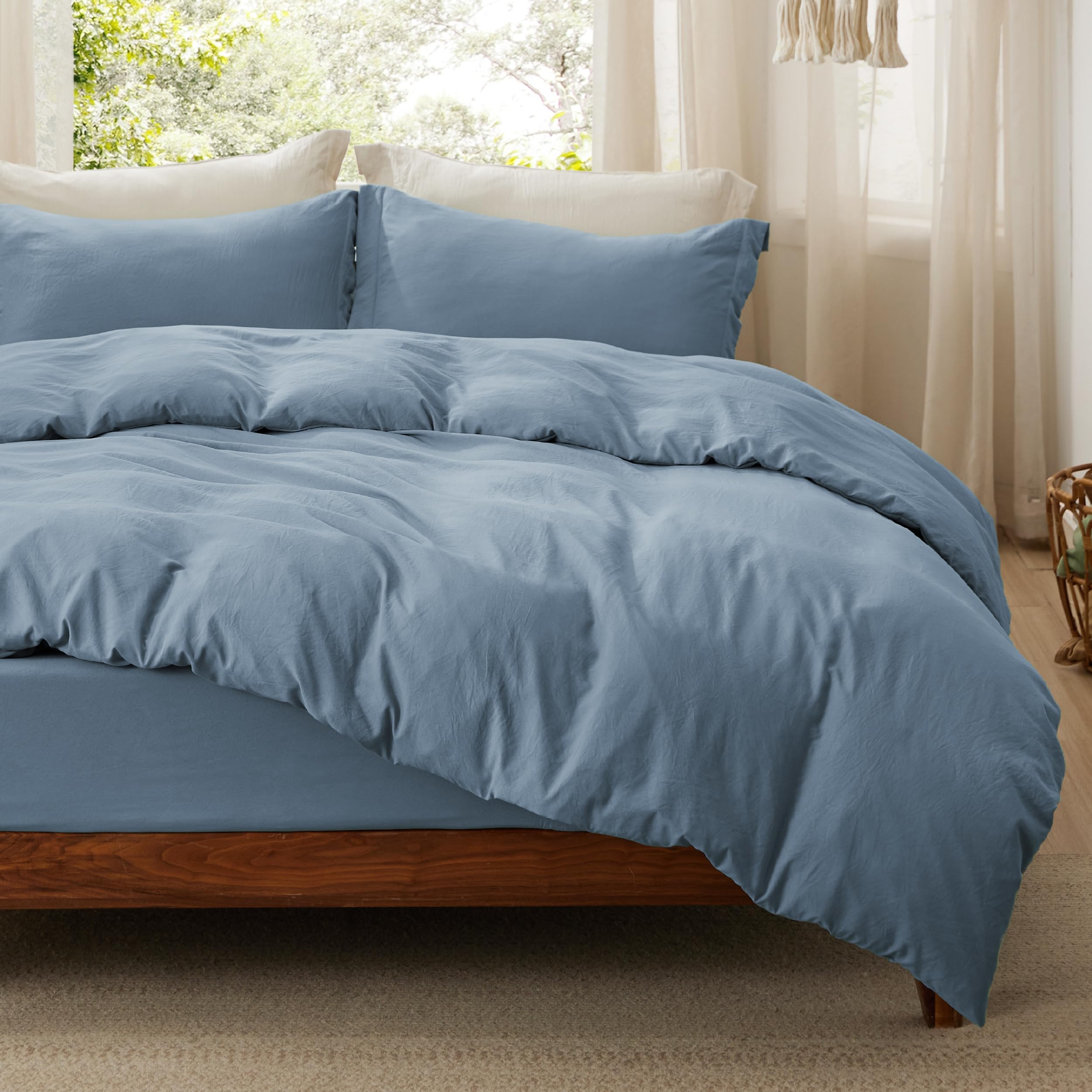 Juego de Cama Bedsure Queen con Funda de Edredón y Sábana Bajera- Venta Internacional