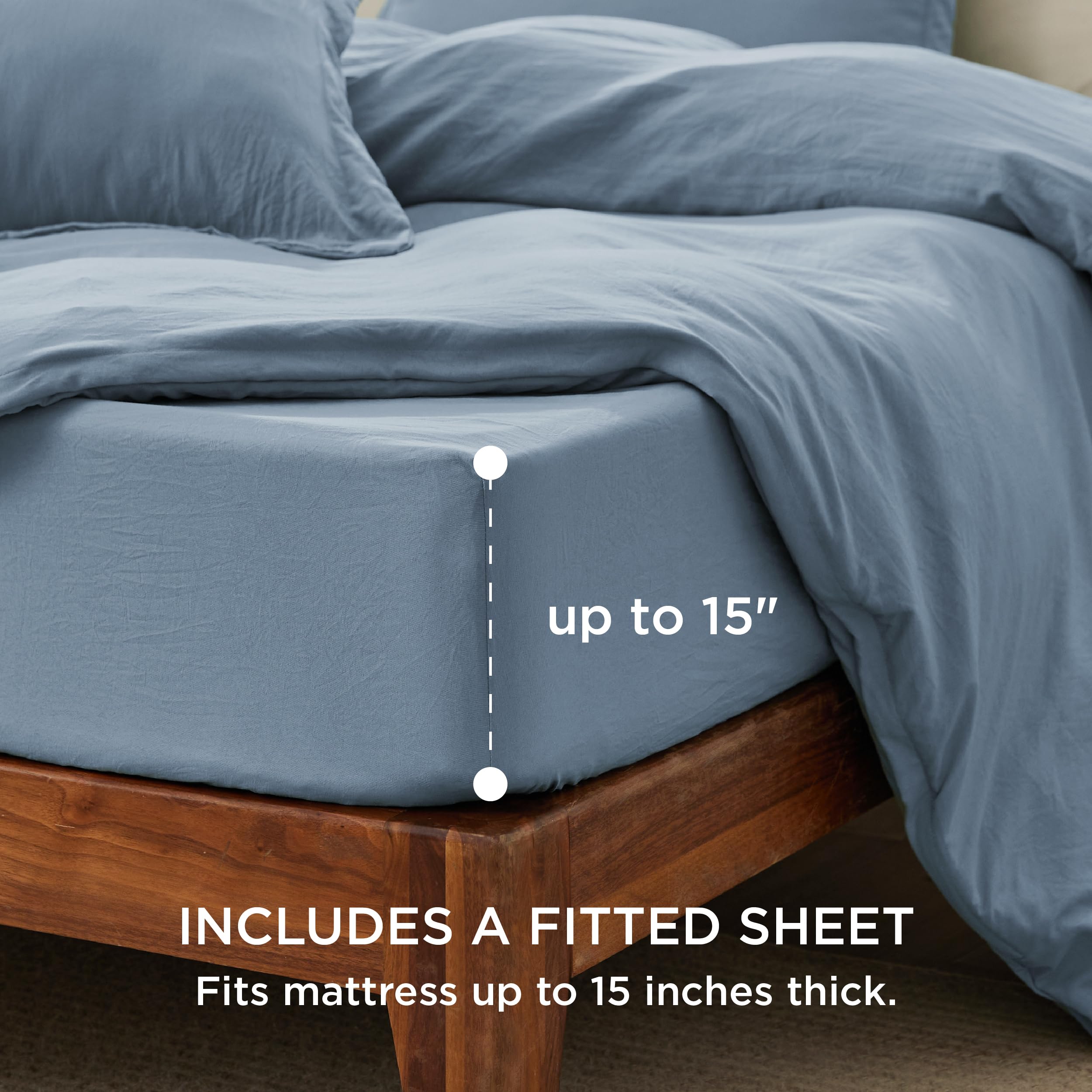 Foto 3 pulgar | Juego de Cama Bedsure Queen con Funda de Edredón y Sábana Bajera- Venta Internacional