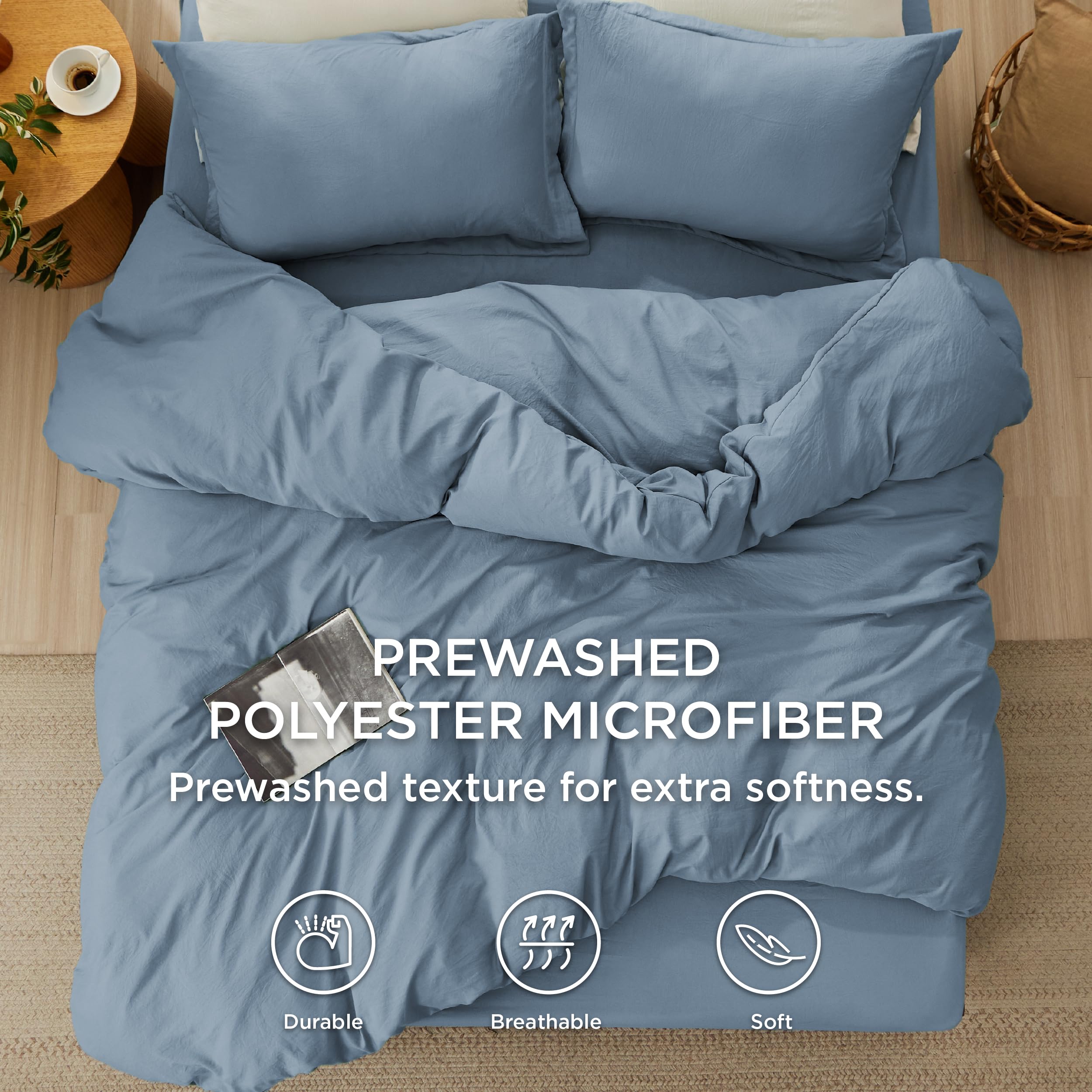 Foto 4 pulgar | Juego de Cama Bedsure Queen con Funda de Edredón y Sábana Bajera- Venta Internacional